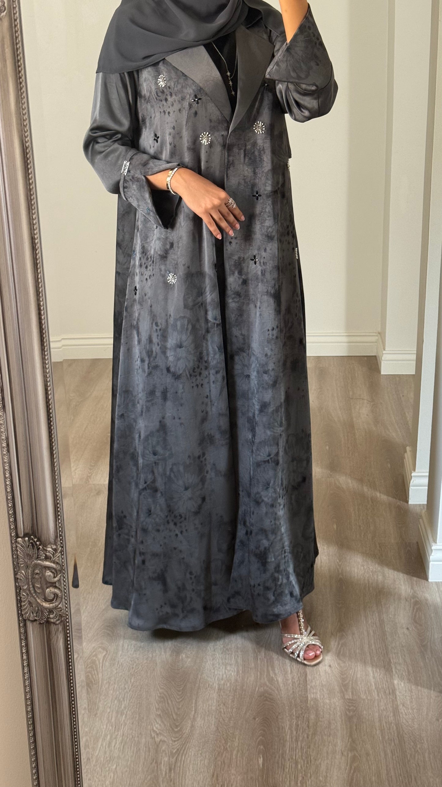 Grey abaya