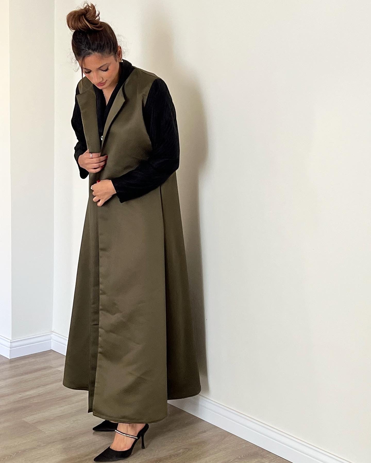 Olive green abaya