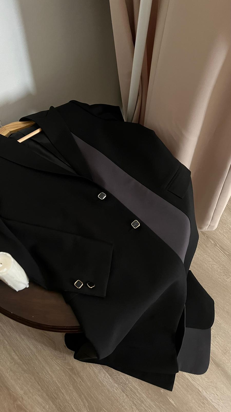 Grey 67 & black blazer