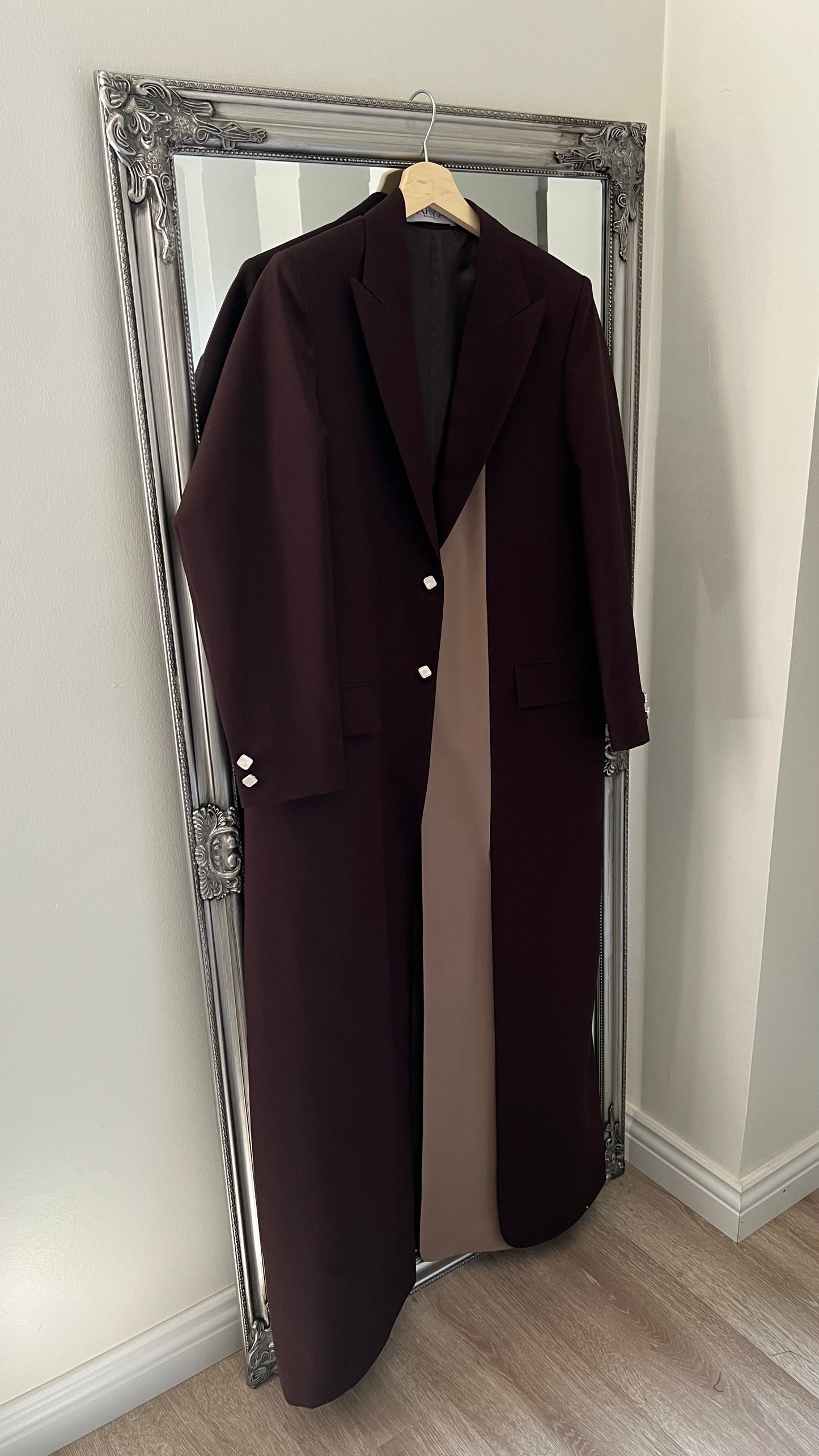 Brown 92 & light brown blazer
