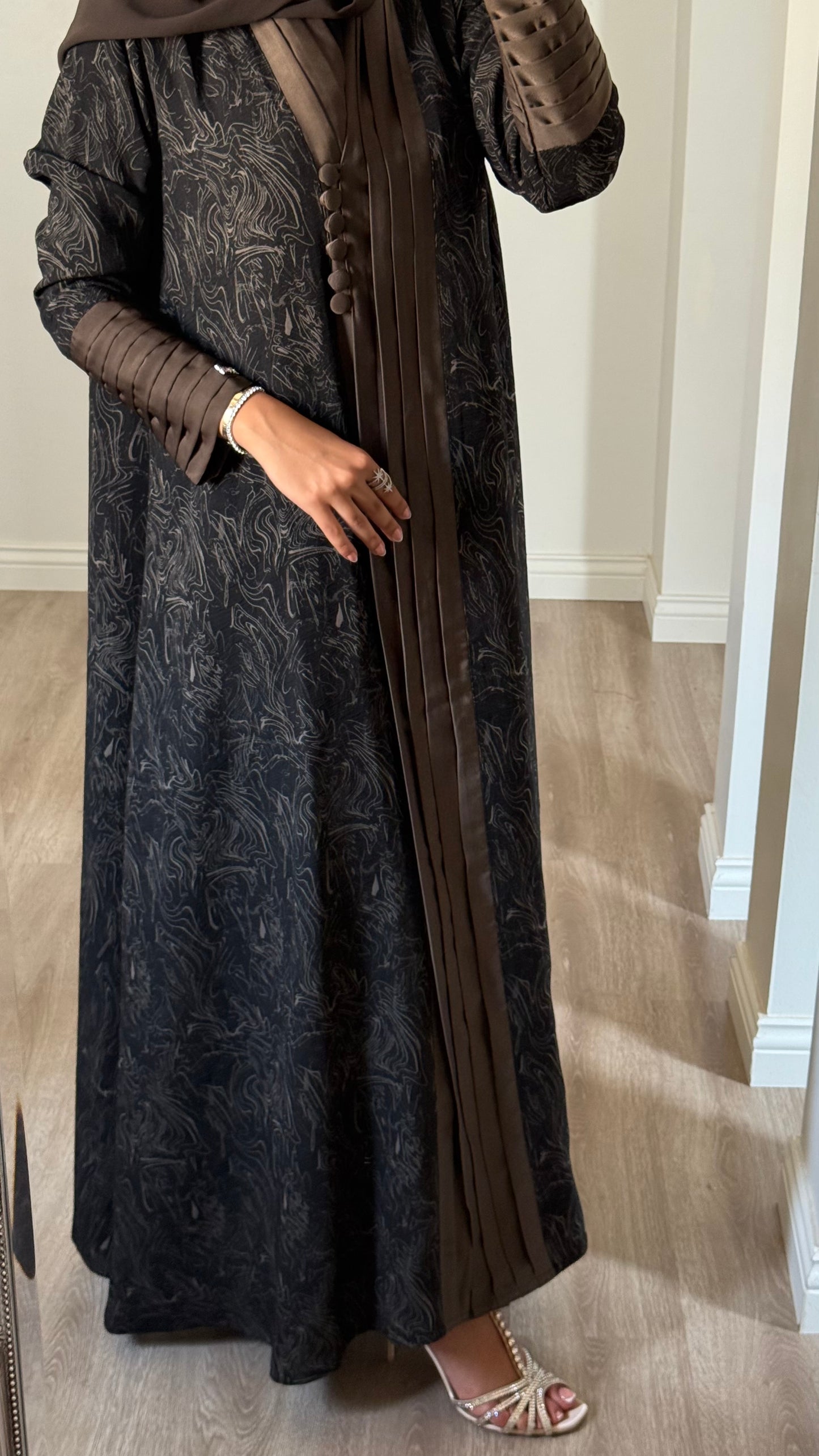 Silk Pleated Flow Abaya