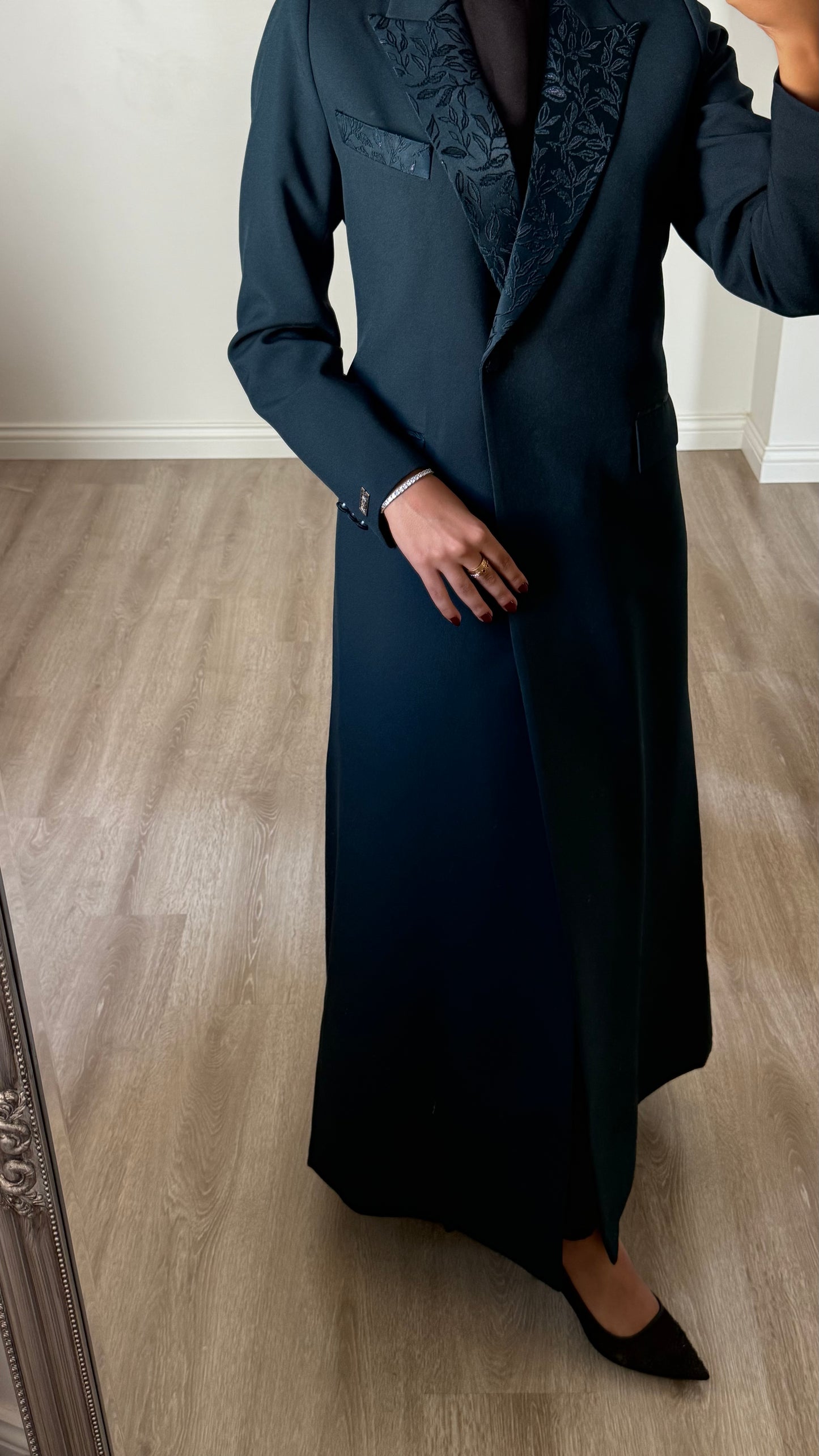 Turquoise green blazer
