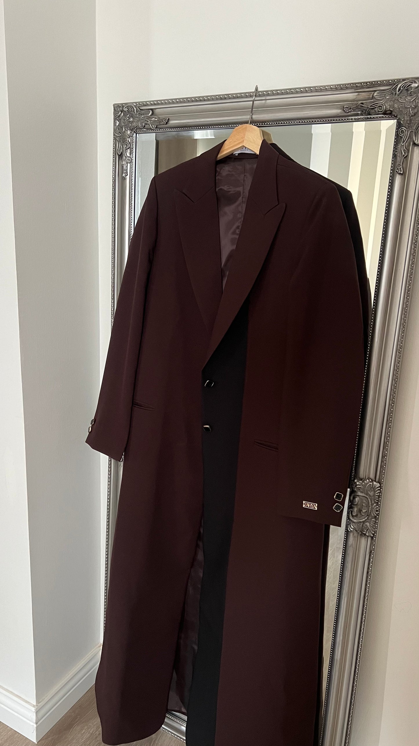 Brown 92 & black blazer