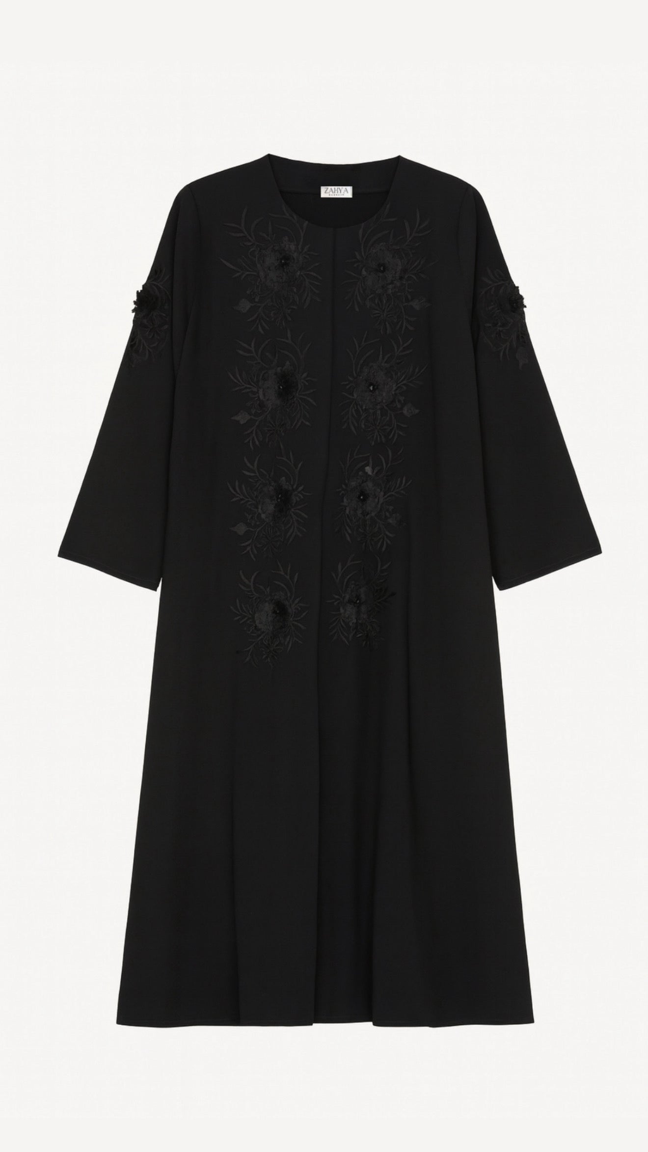 Noir Bloom abaya