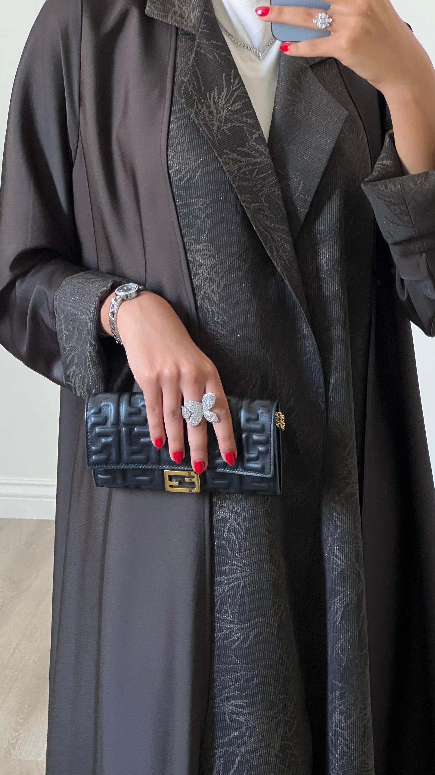Dark brown abaya