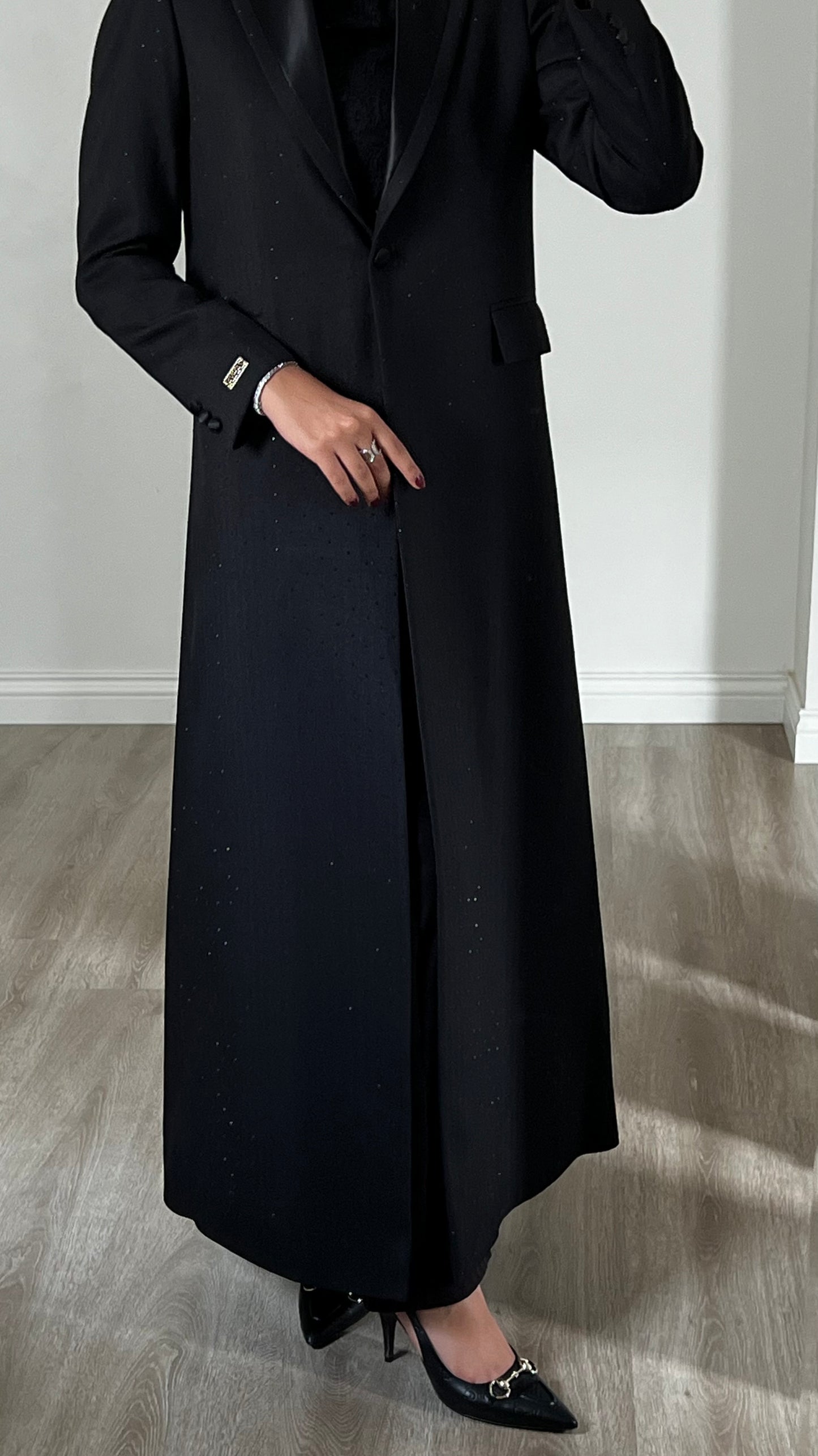 The sparkling blazer in black