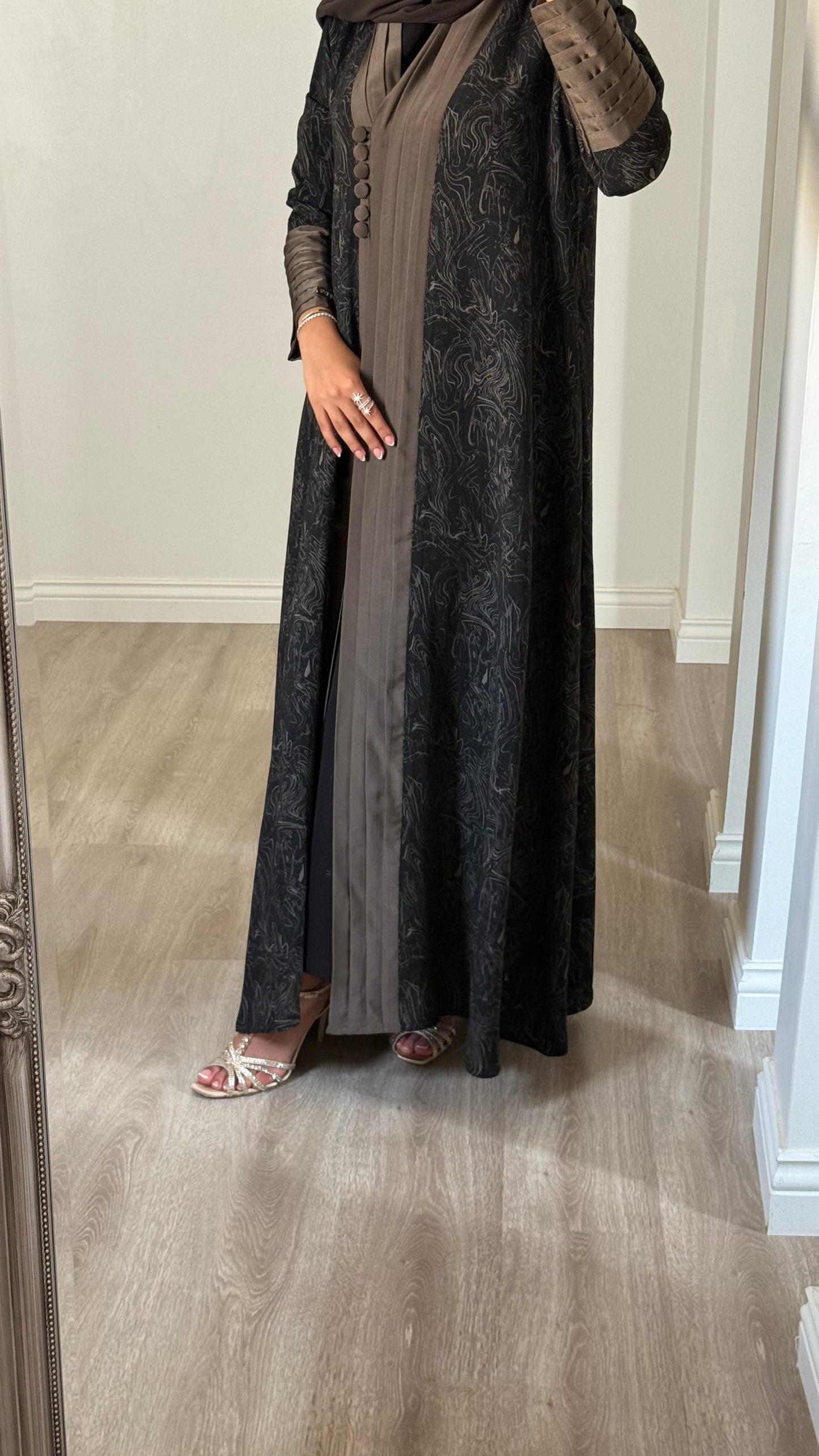Silk Pleated Flow Abaya