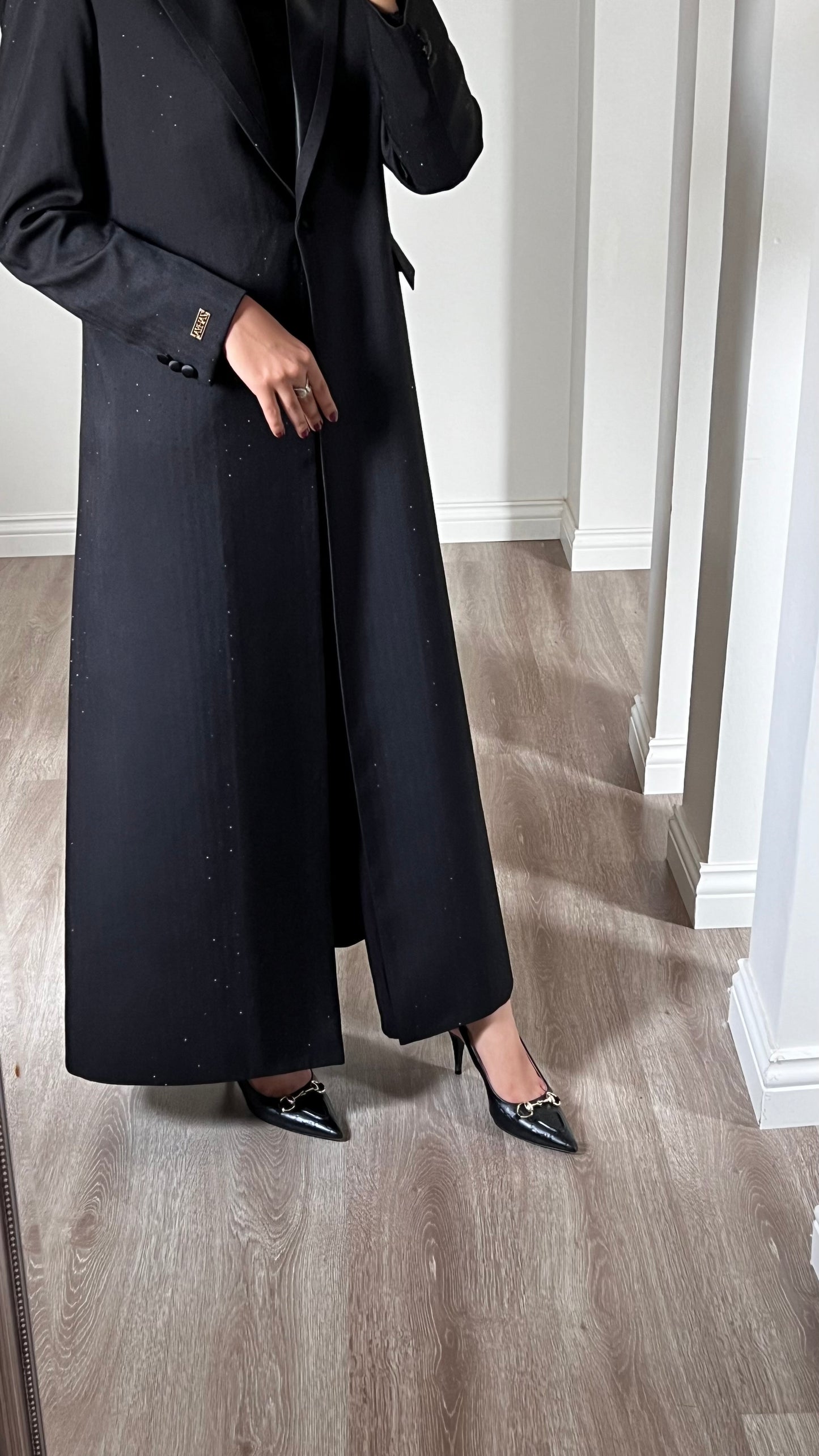 The sparkling blazer in black