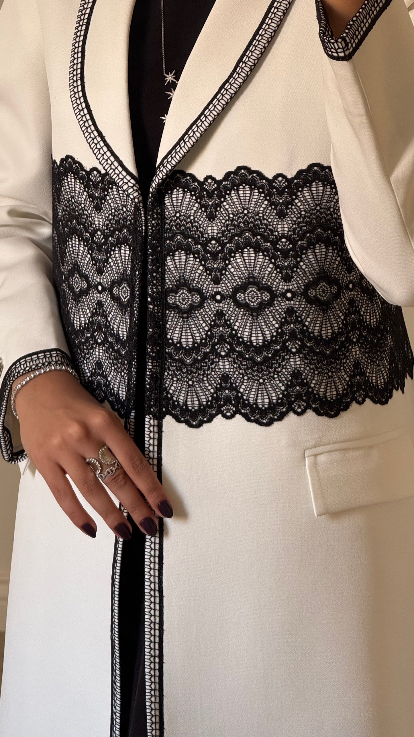 White Noir Lace