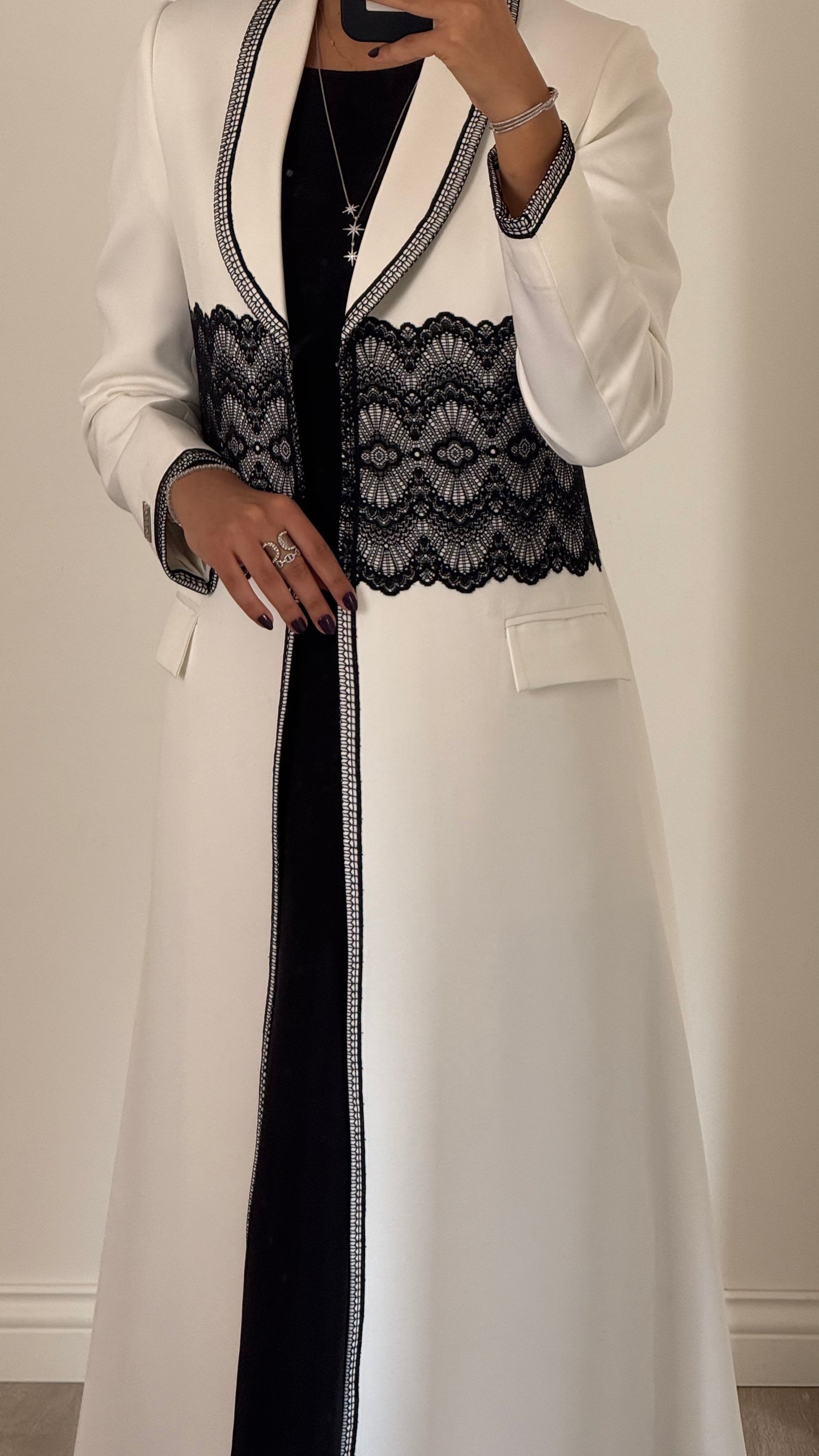 White Noir Lace