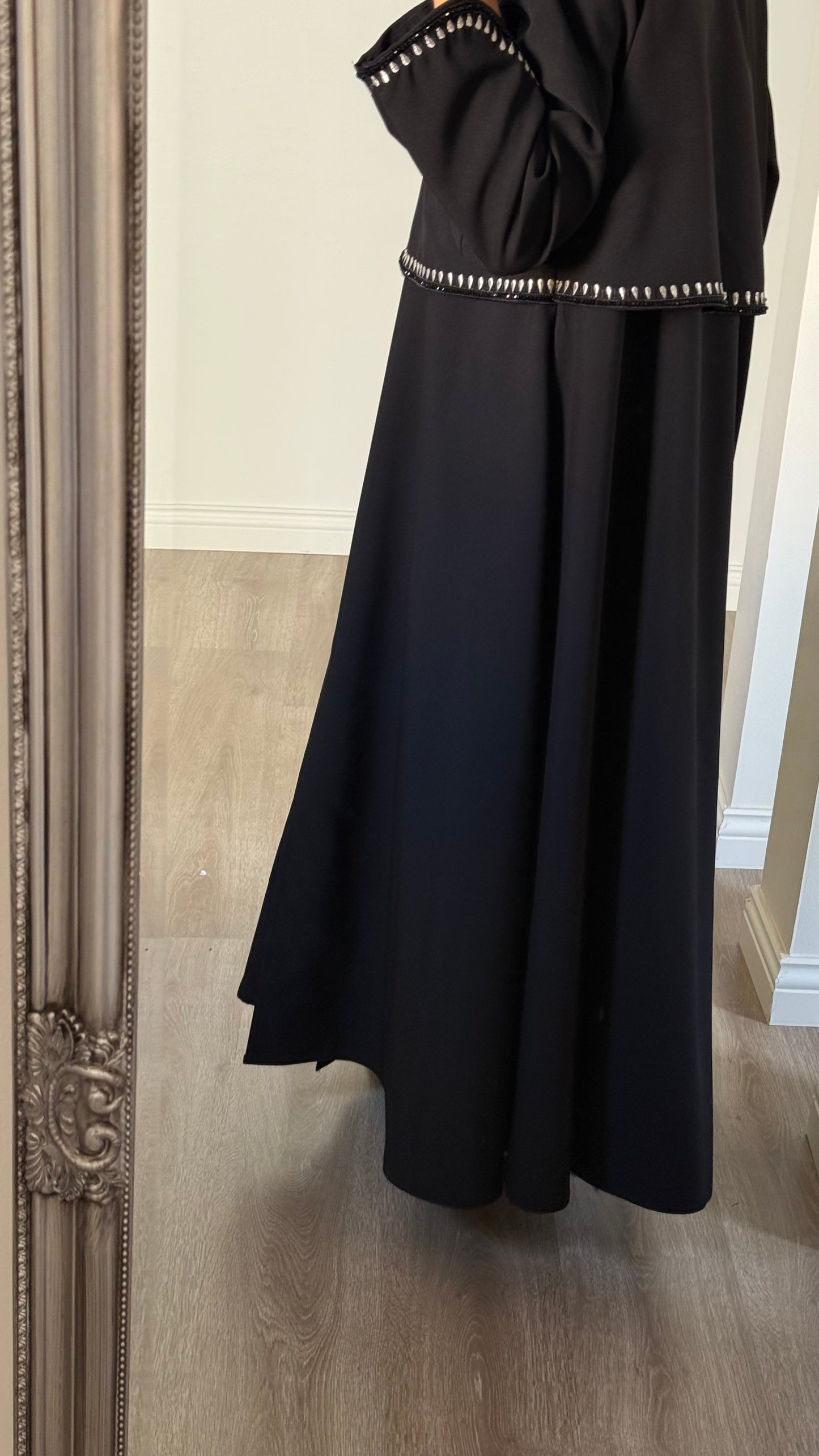 Silver abaya