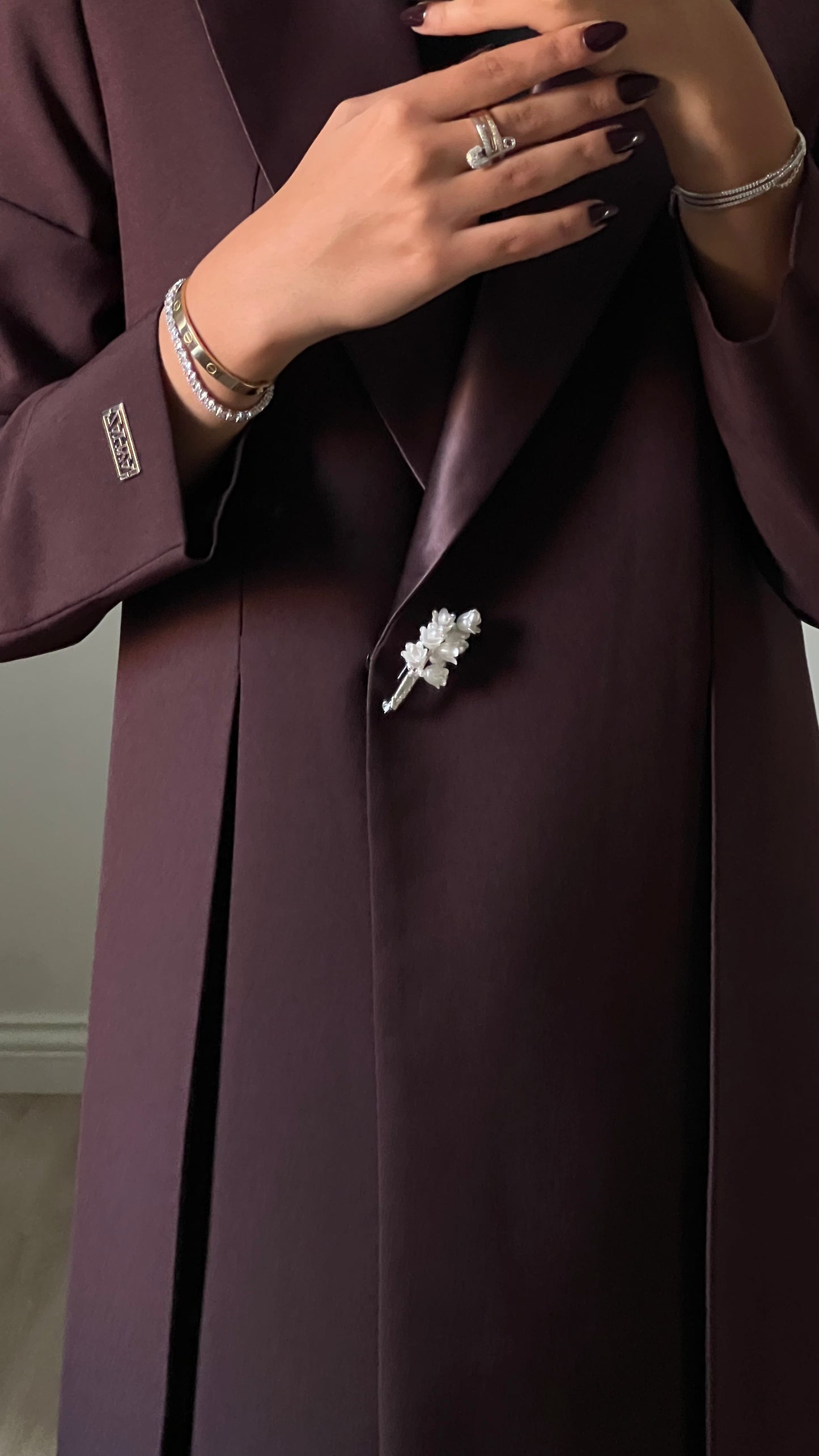 The dark cocoa blazer