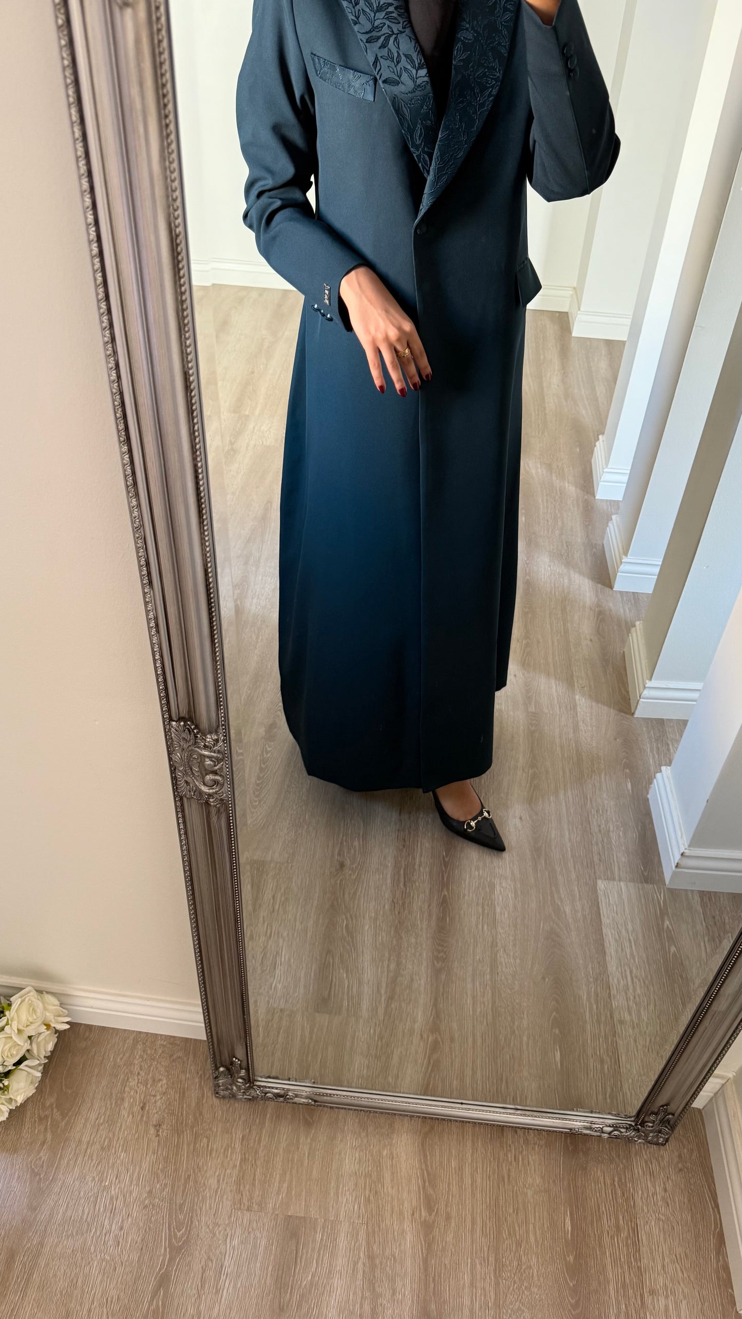 Turquoise green blazer
