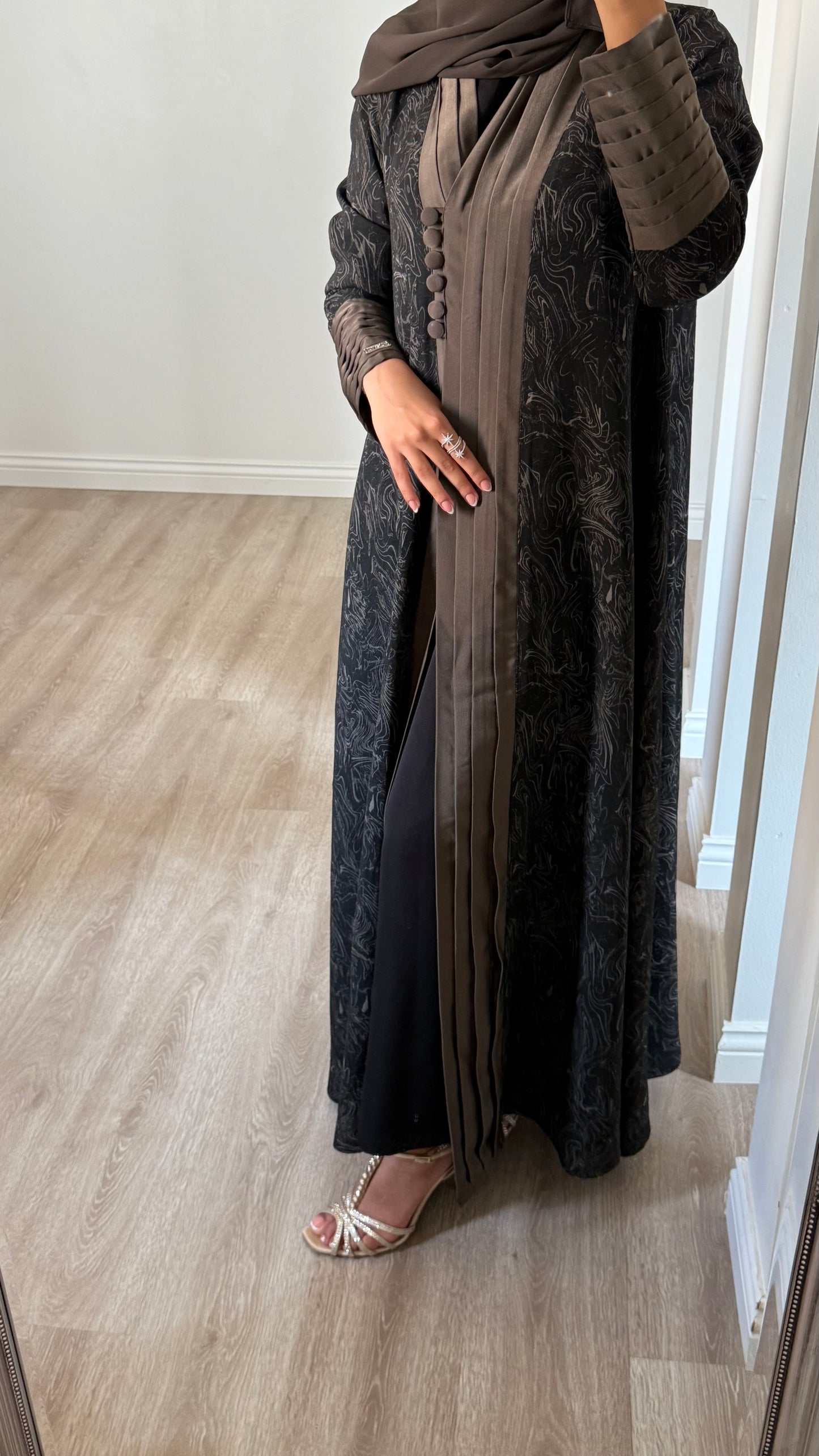 Silk Pleated Flow Abaya