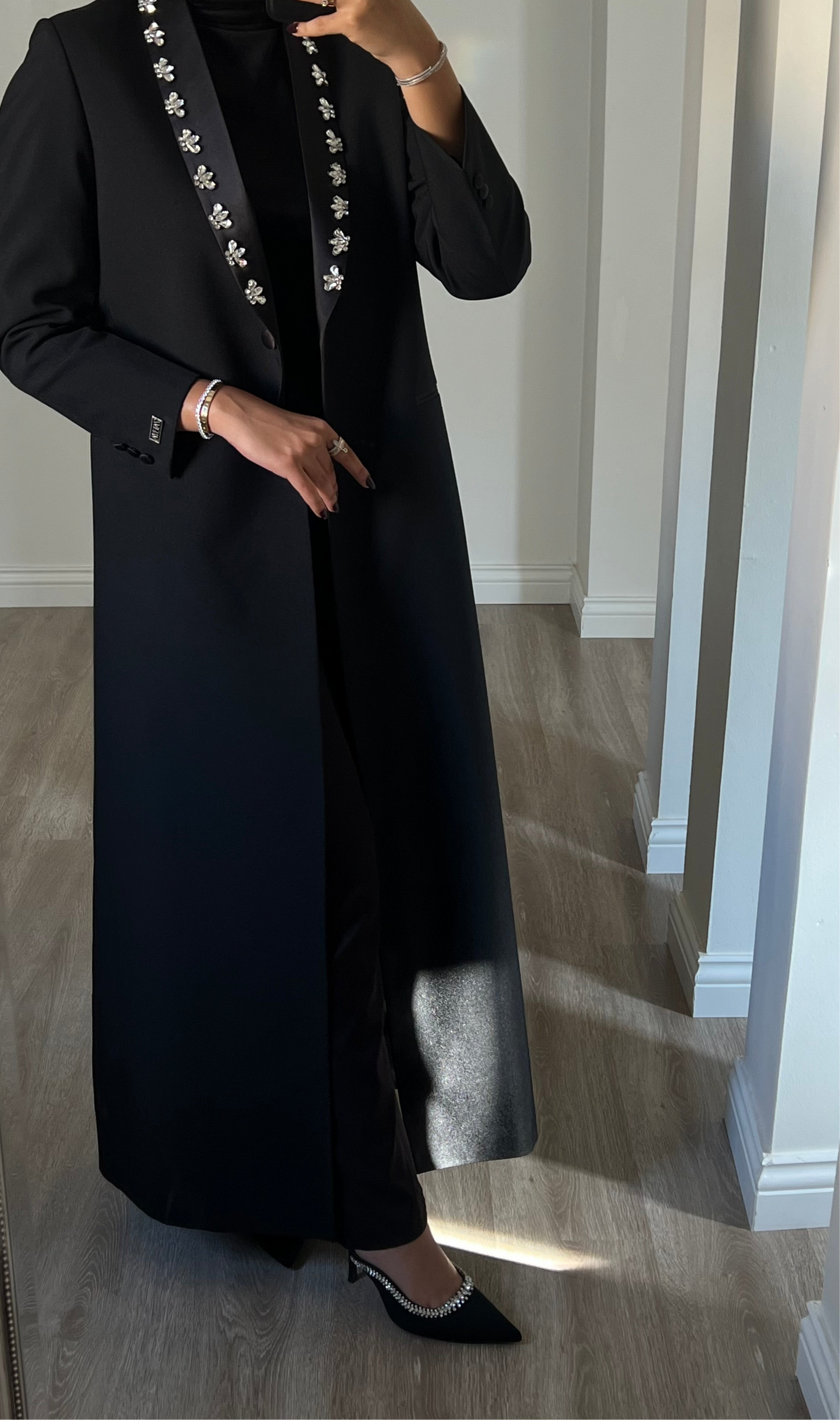 Black blazer with crystals ( fawri )