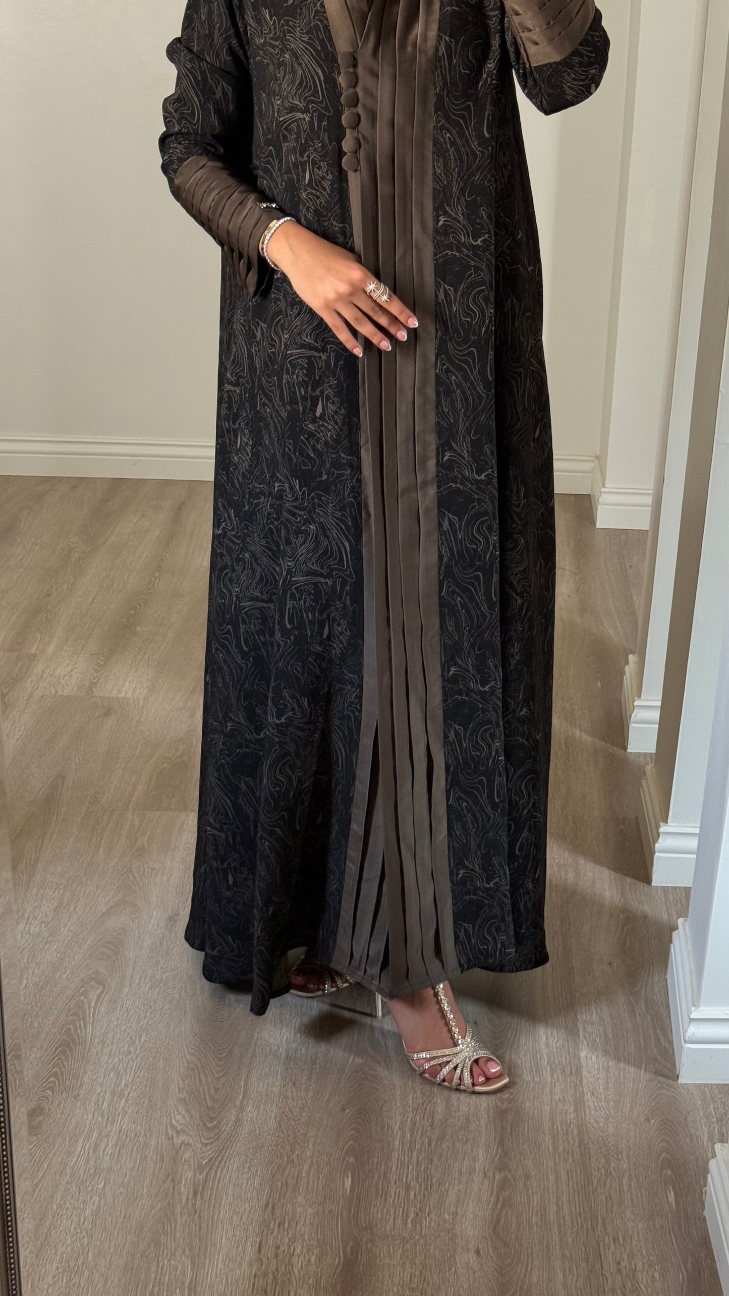 Silk Pleated Flow Abaya