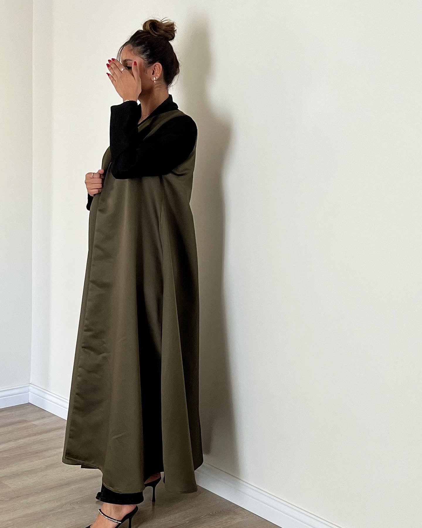 Olive green abaya