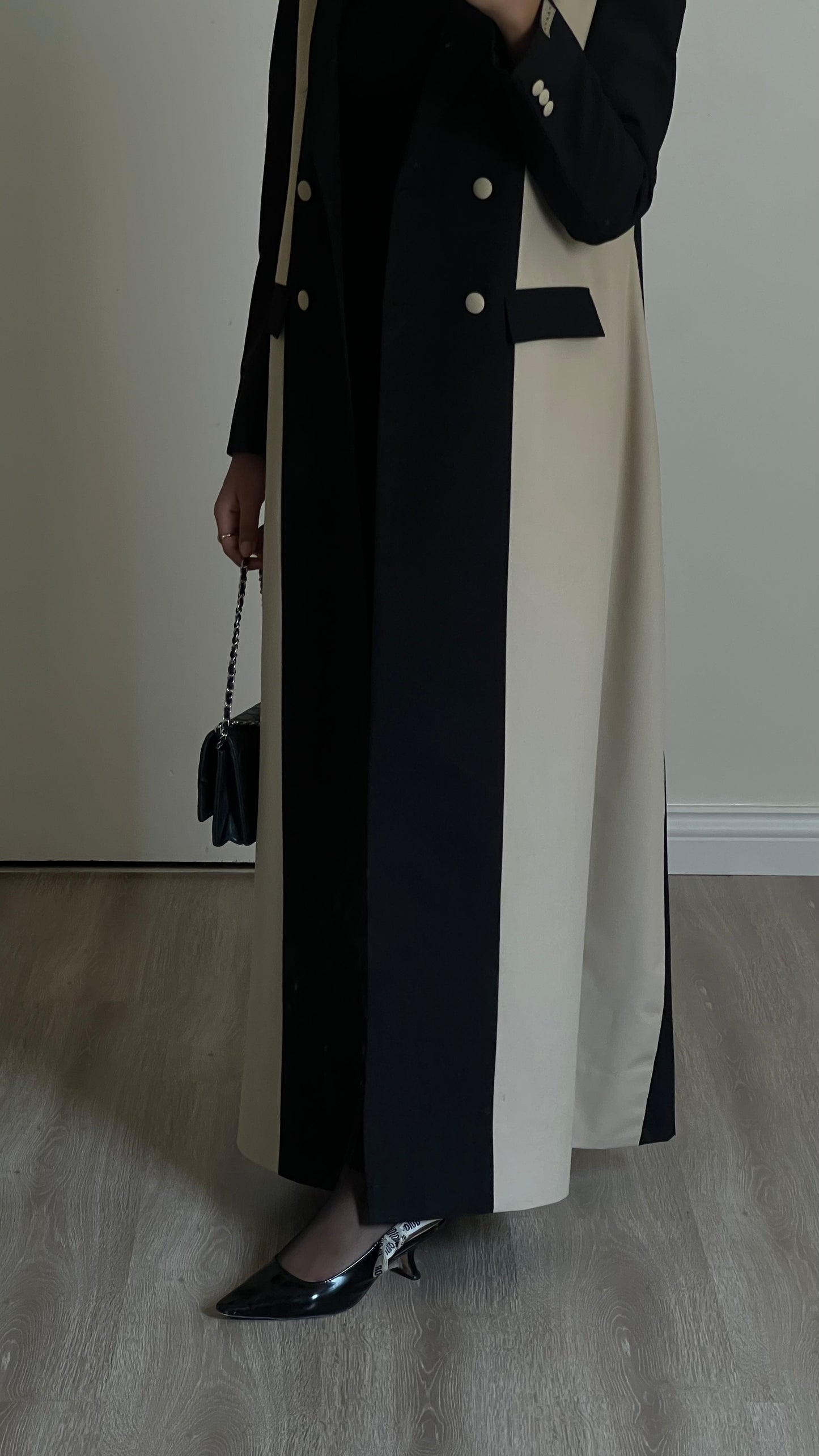 Black & beige blazer