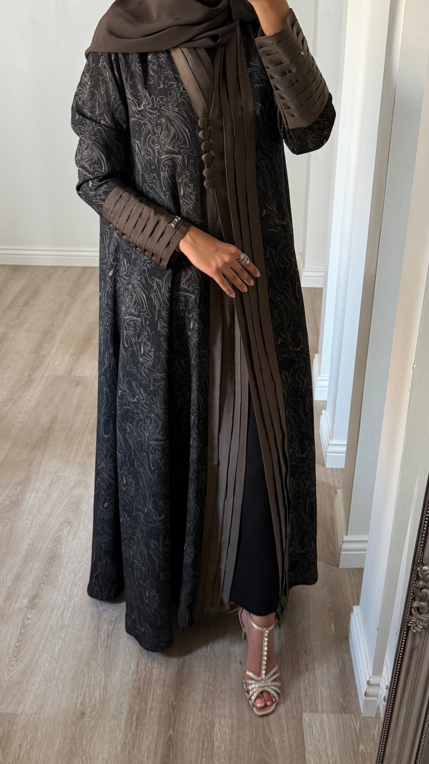 Silk Pleated Flow Abaya