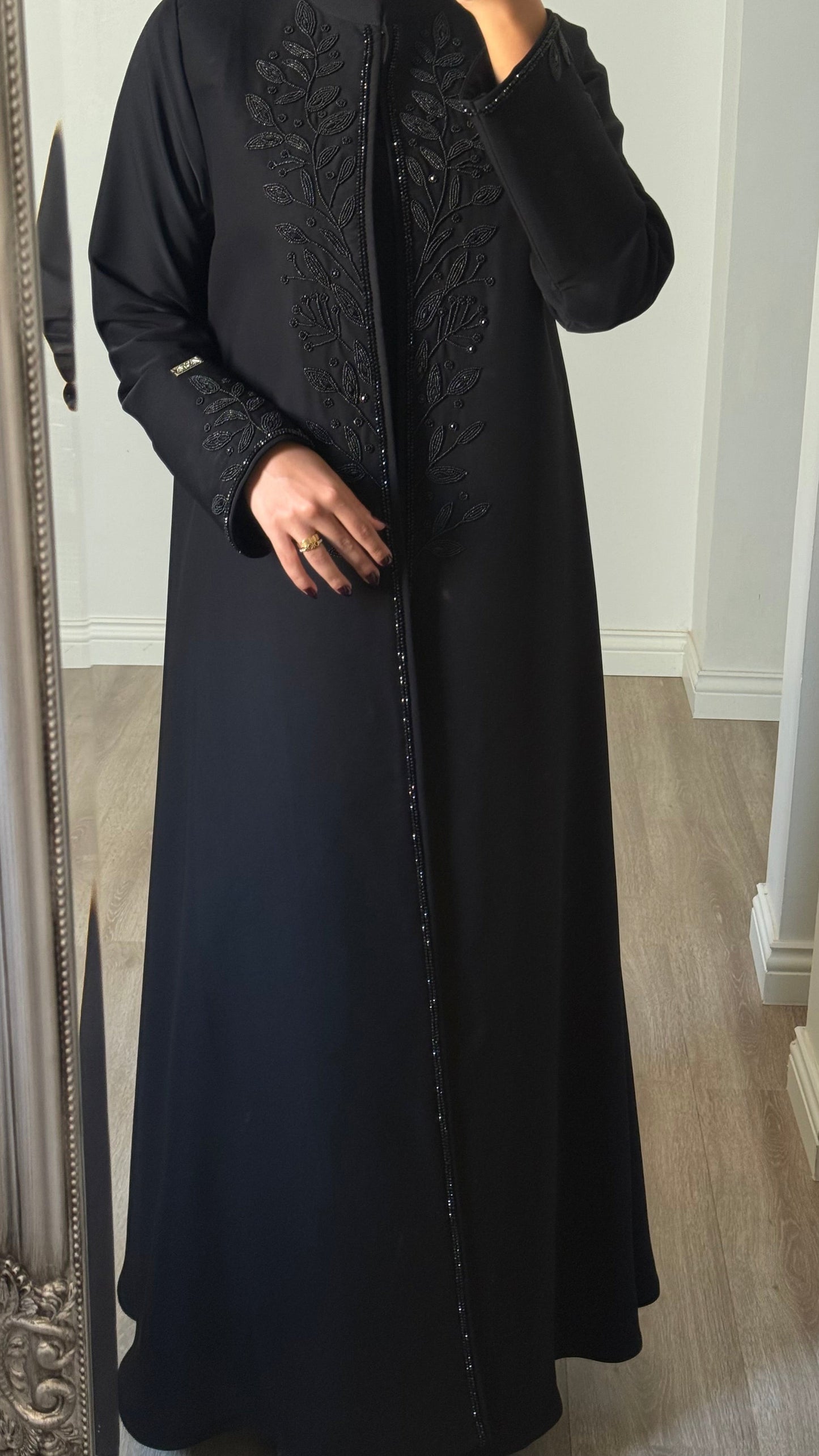 Leaf - Black Abaya