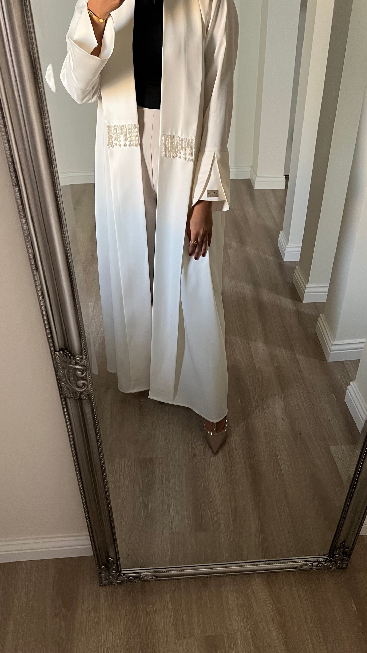 White Pearl abaya