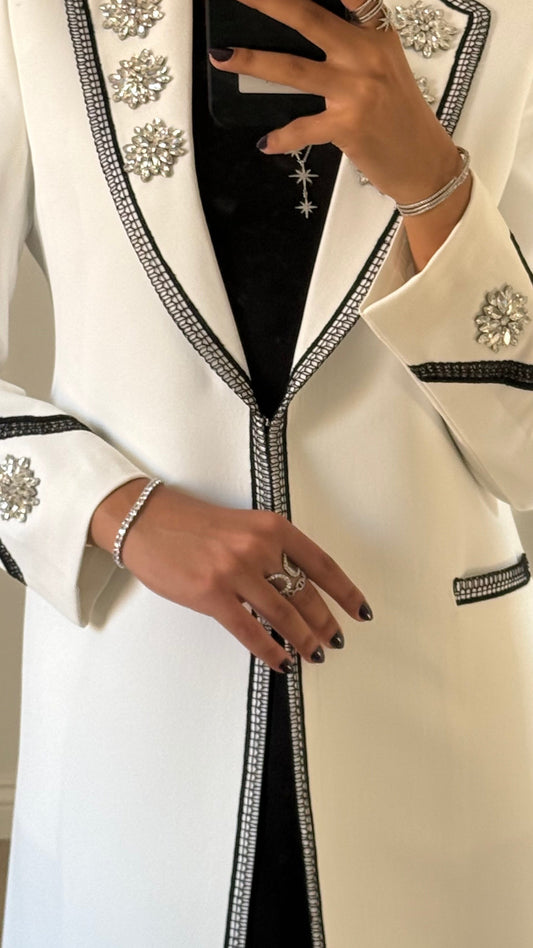 White Noir Crystal Lace