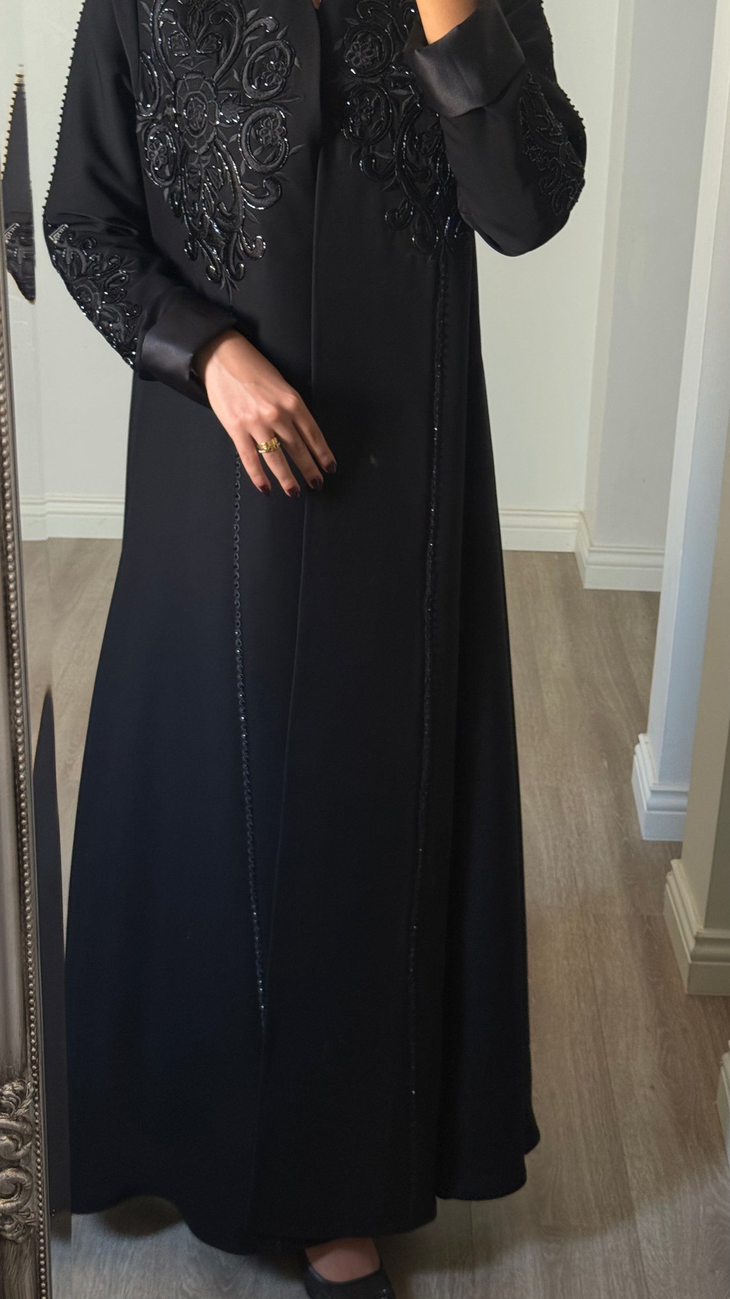 Fleur - Black Abaya