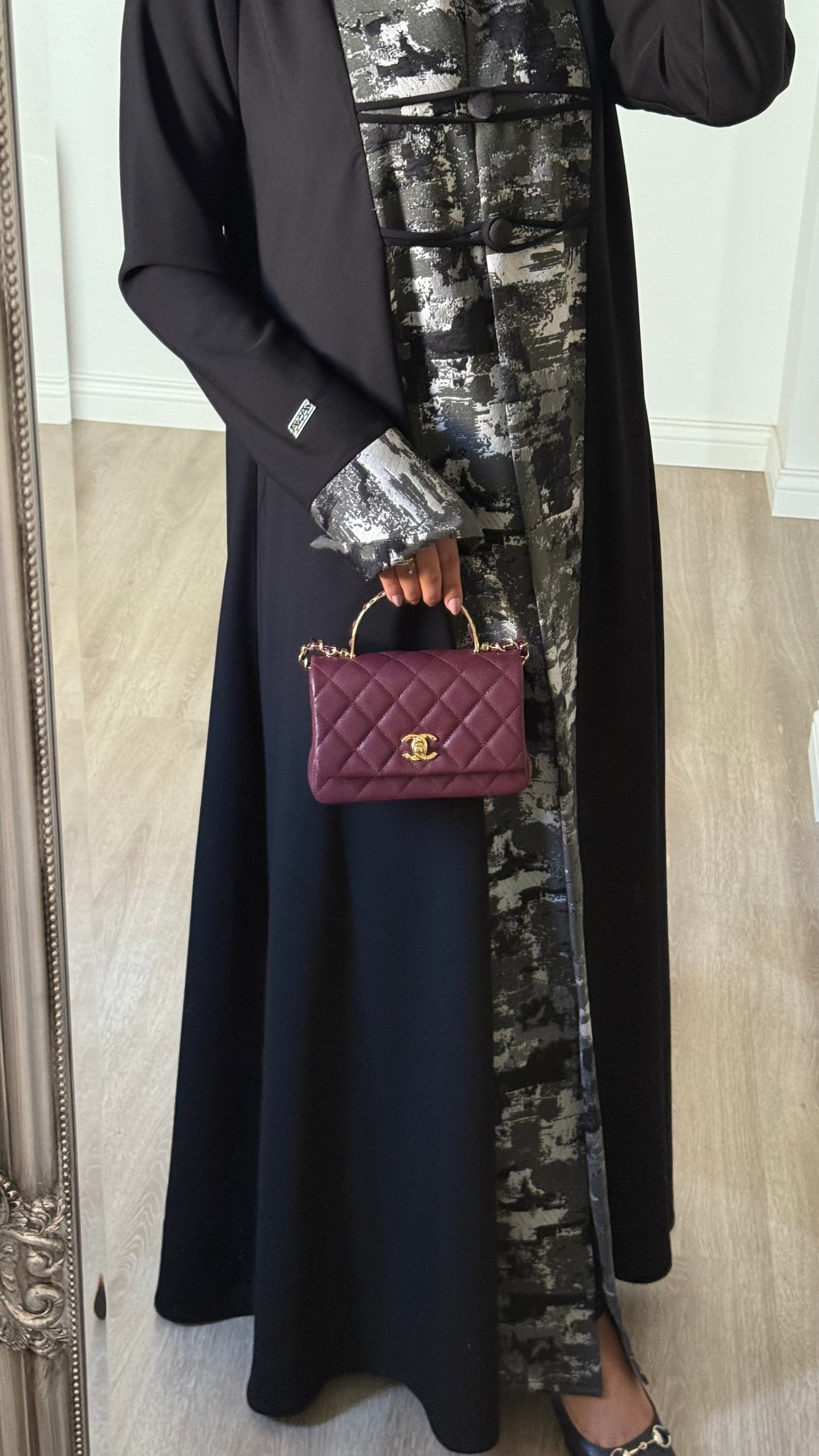 Noir Jacquard Abaya