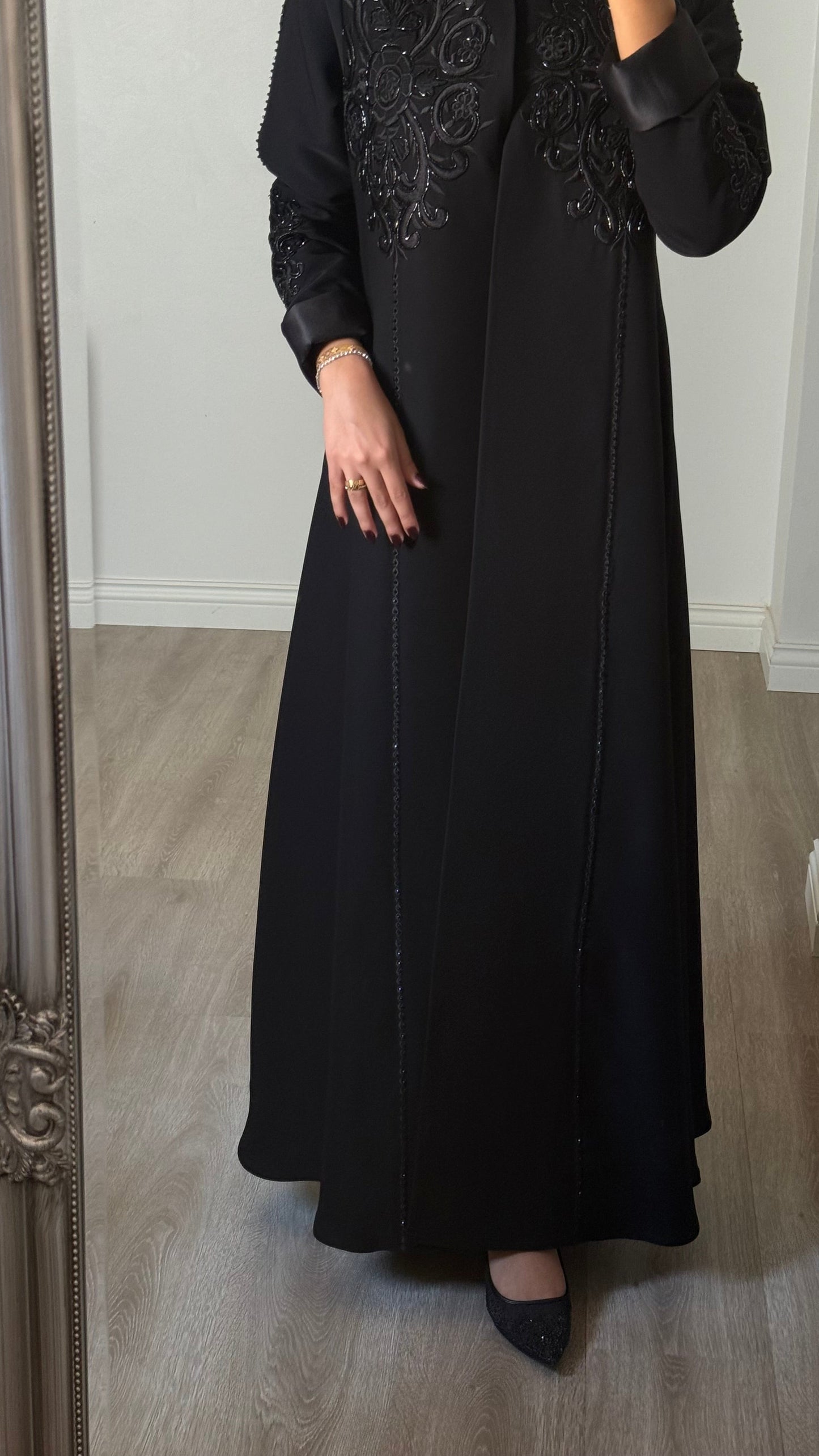 Fleur - Black Abaya
