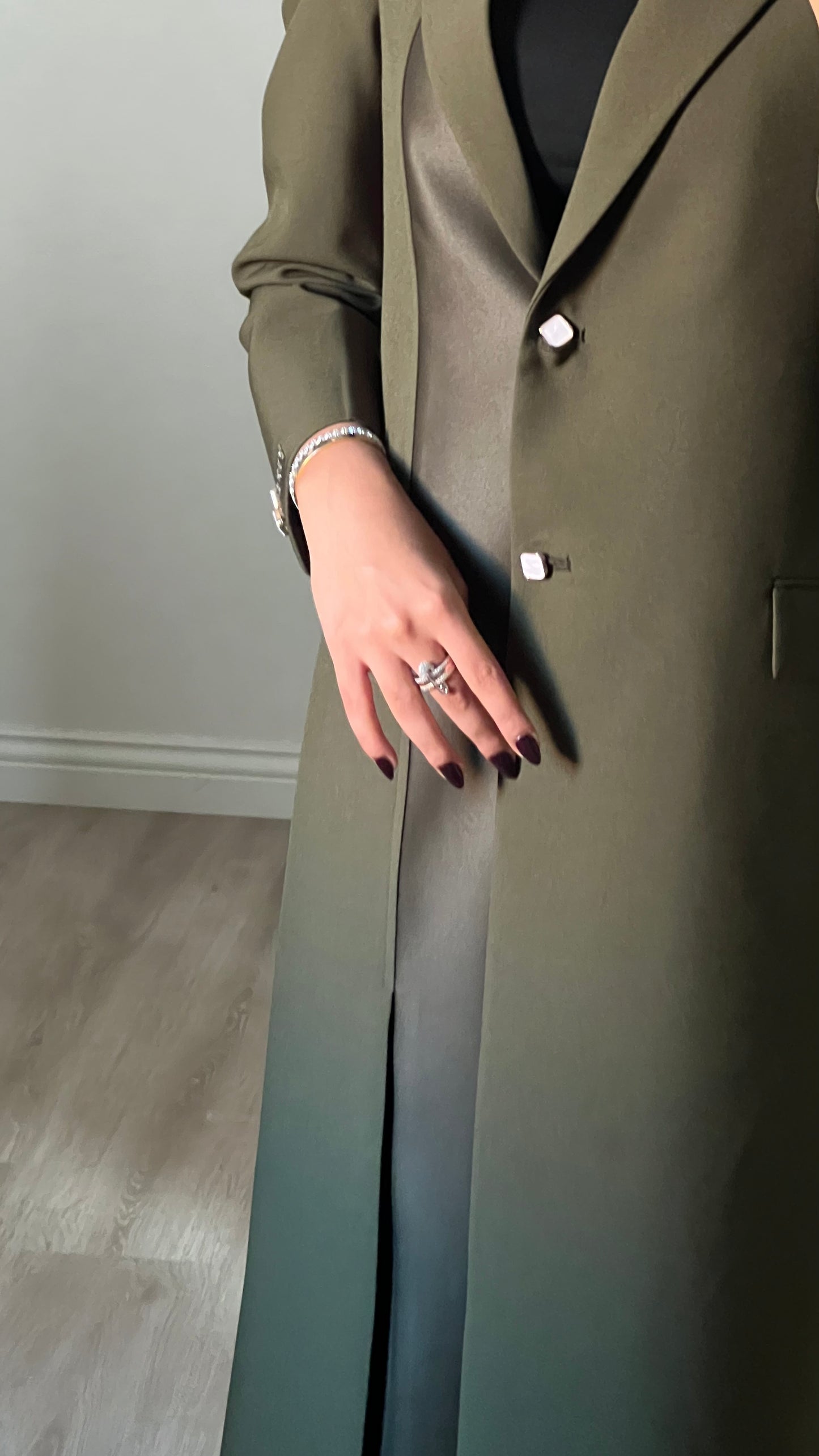 Olive green blazer (115)