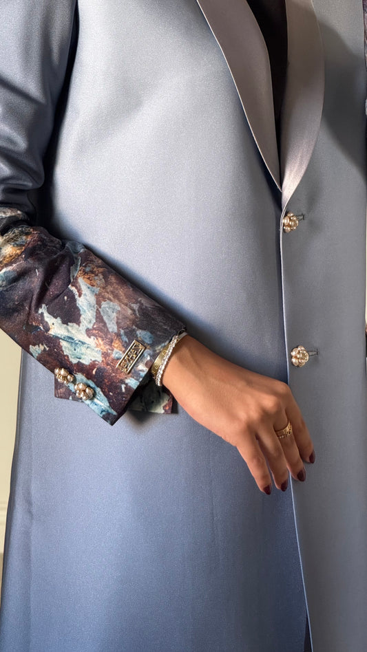 Bold blue blazer
