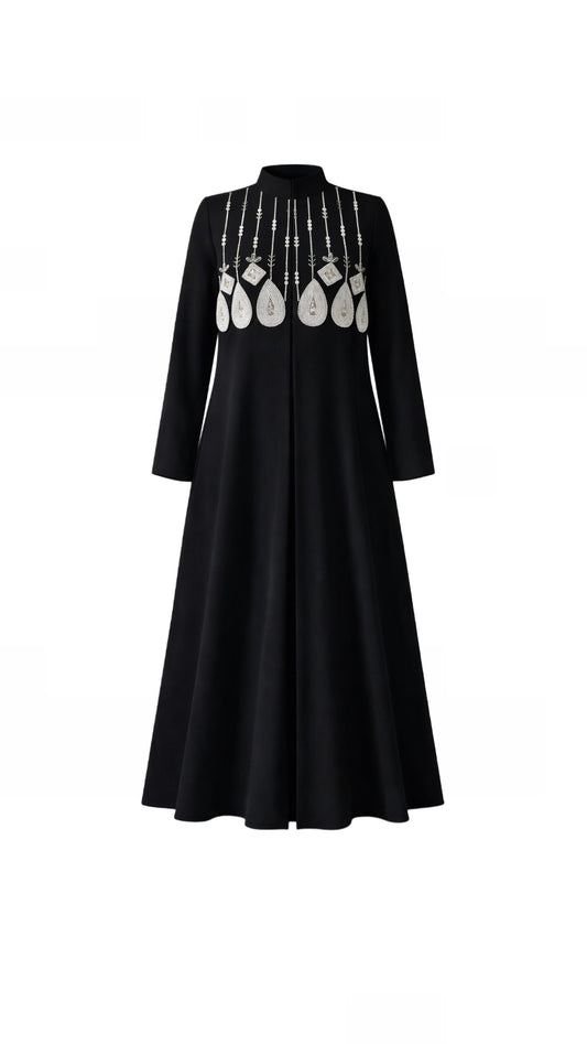 Noir Ornaments – Cascade abaya