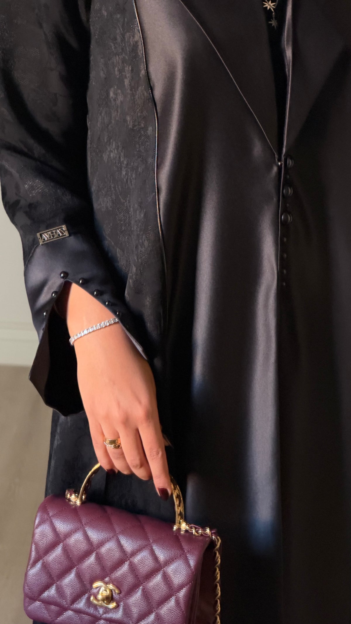 Black pearl Abaya