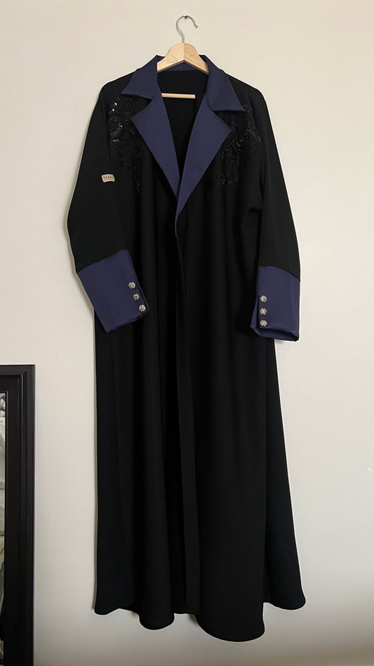 Black & Navy blue abaya