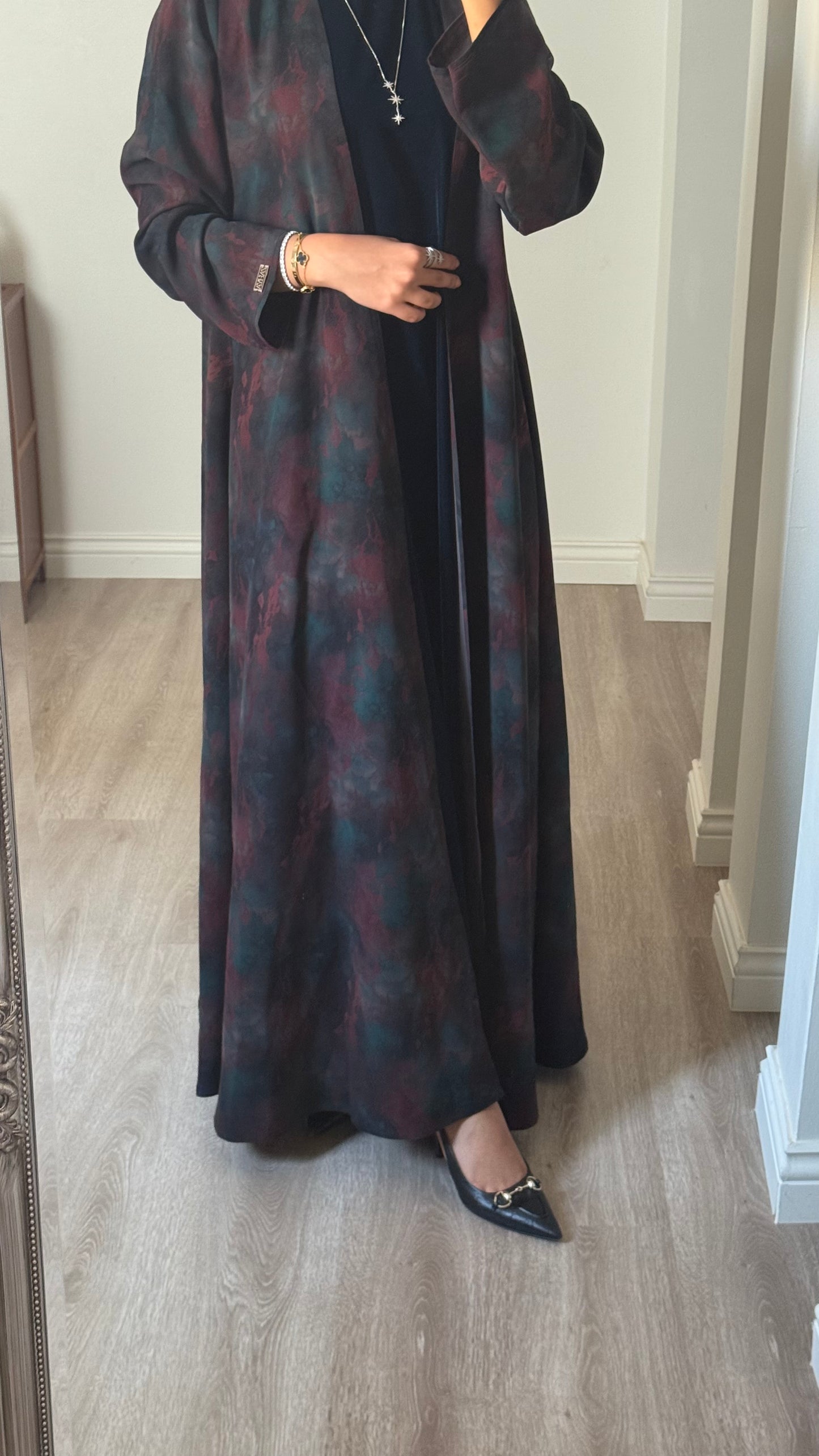 Deep forest Mist abaya + Dress