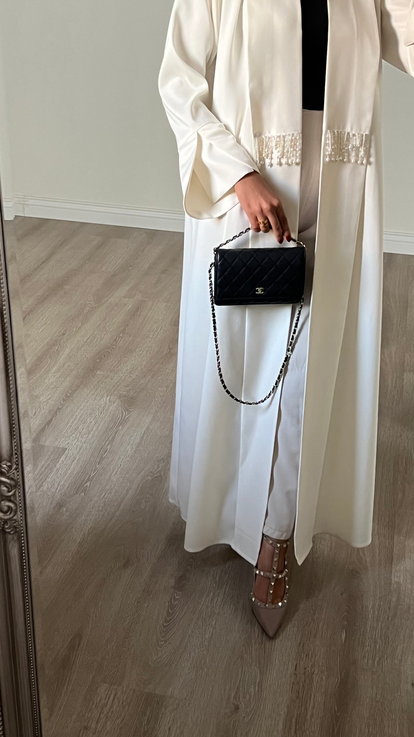 White Pearl abaya