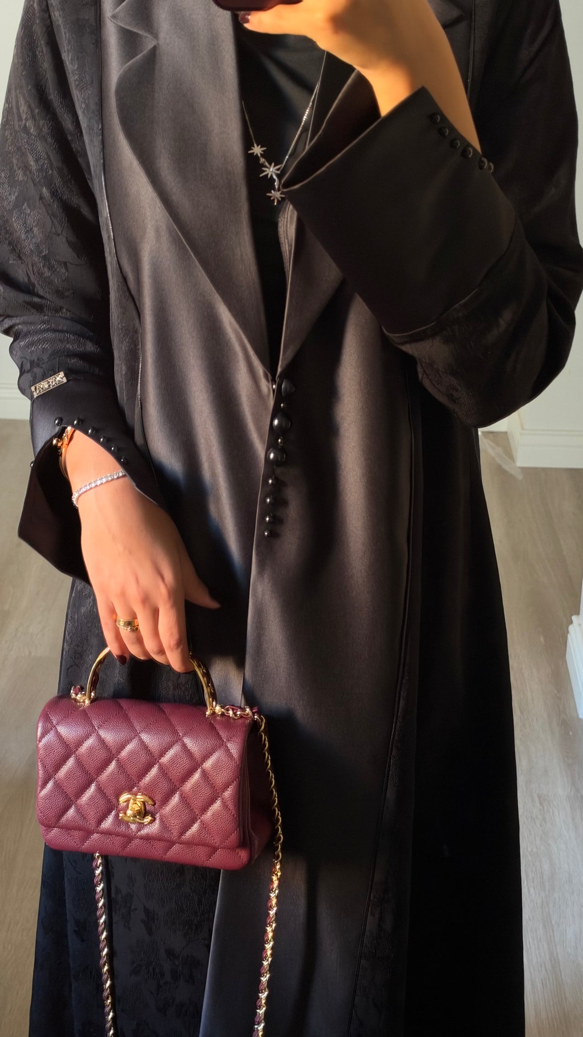 Black pearl Abaya