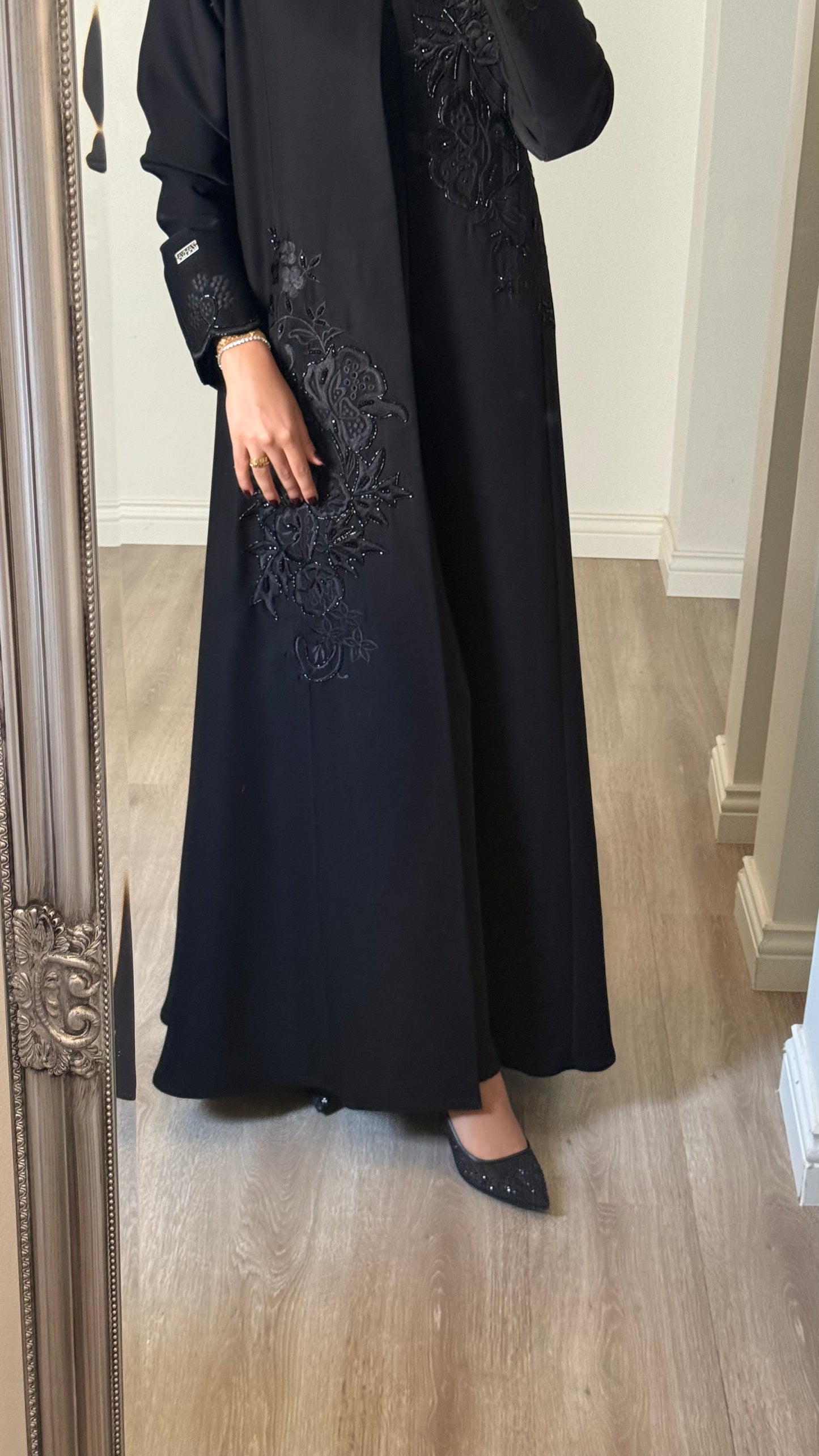 Bloom - Black Abaya