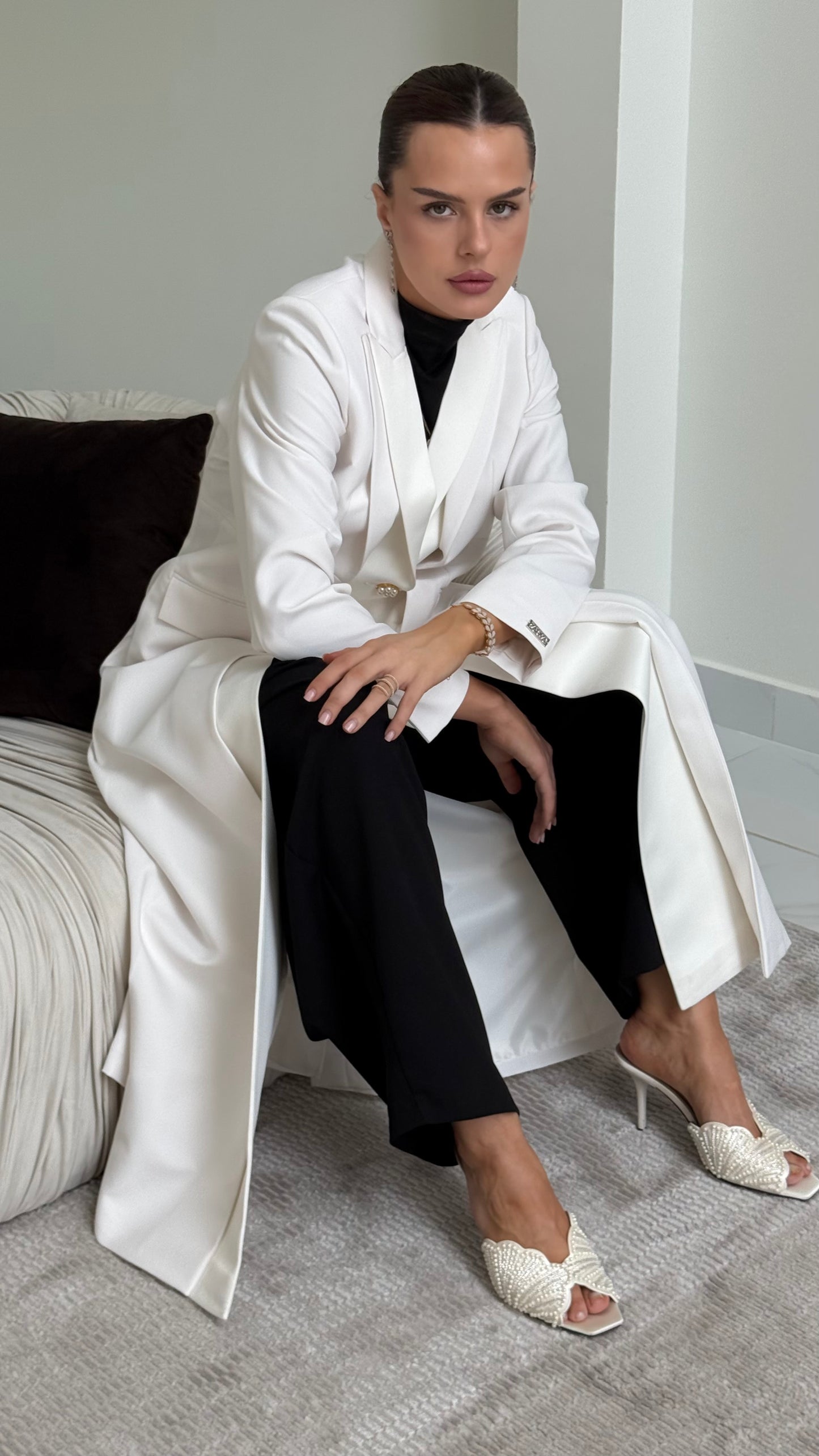 Pearl white Blazer