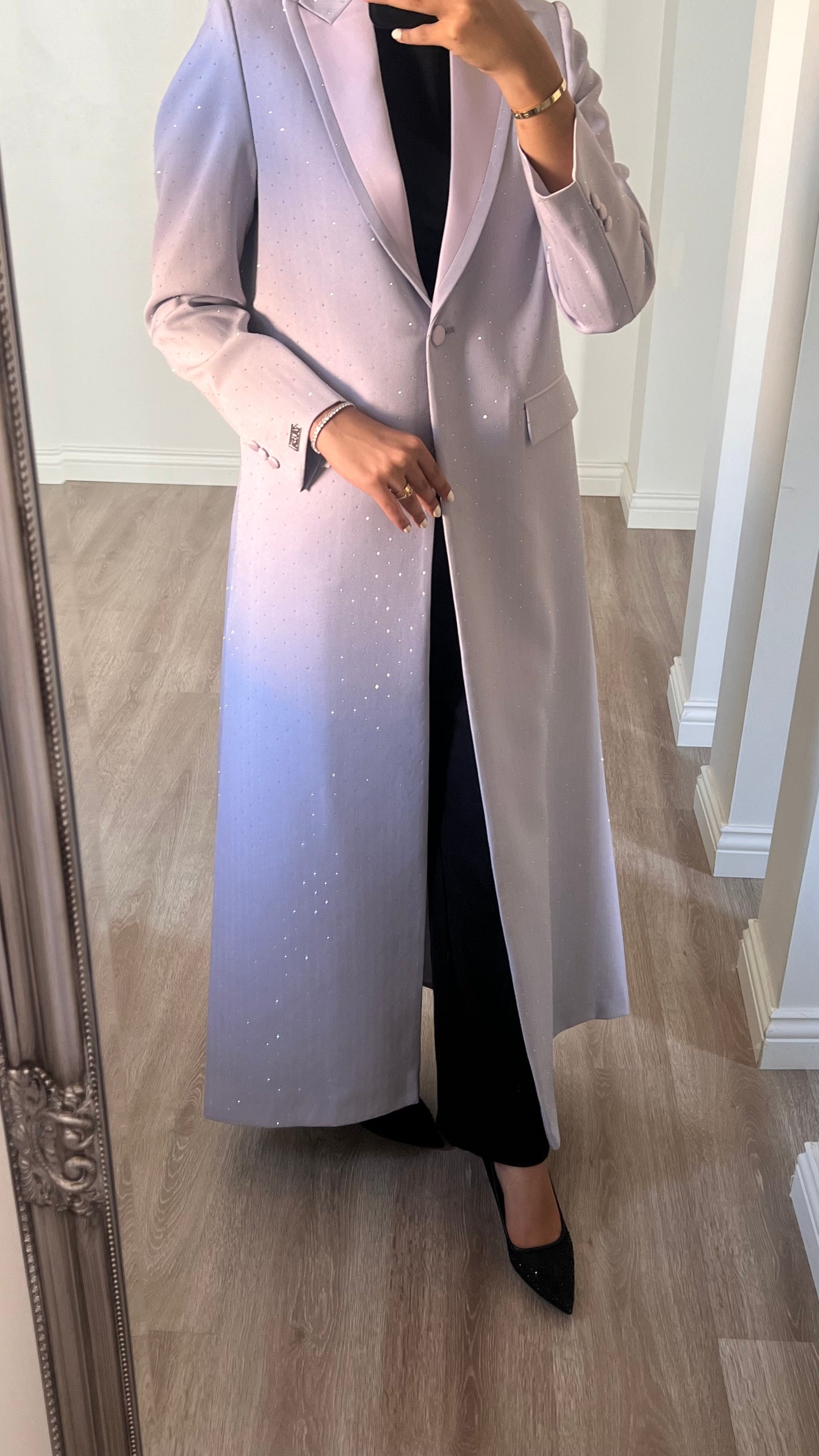 The sparkling blazer in lavender