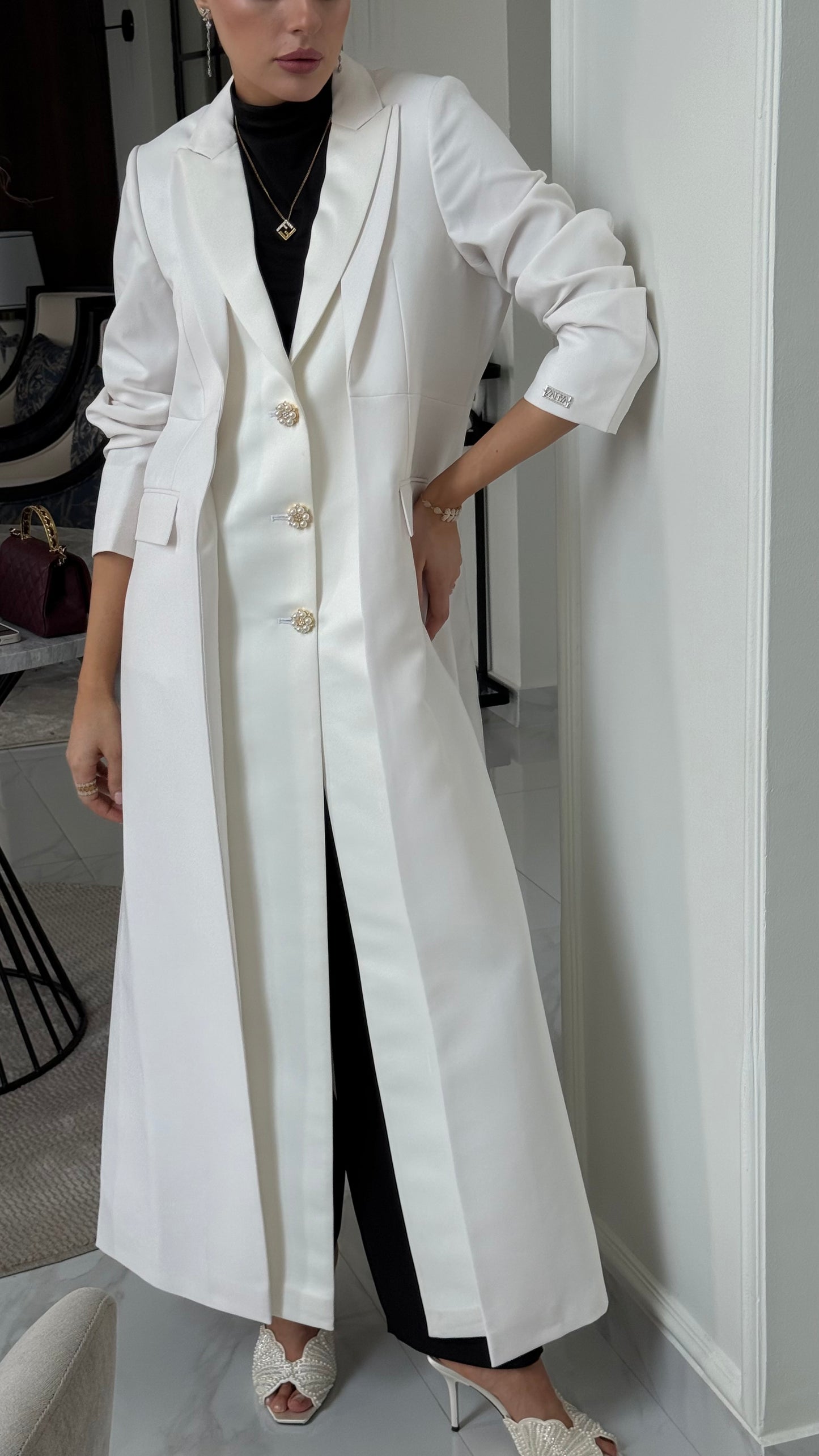 Pearl white Blazer
