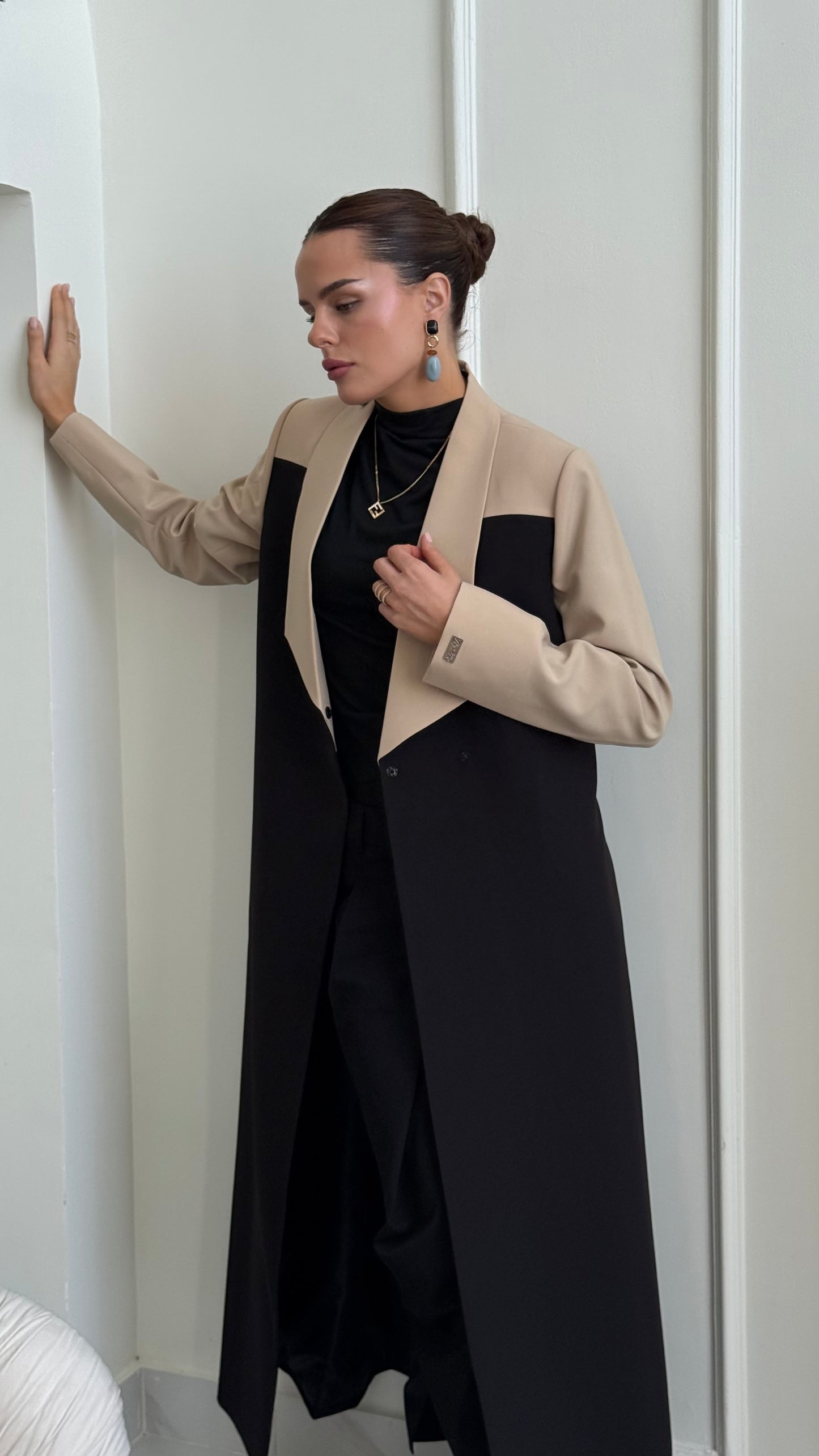 Beige Contrast Blazer