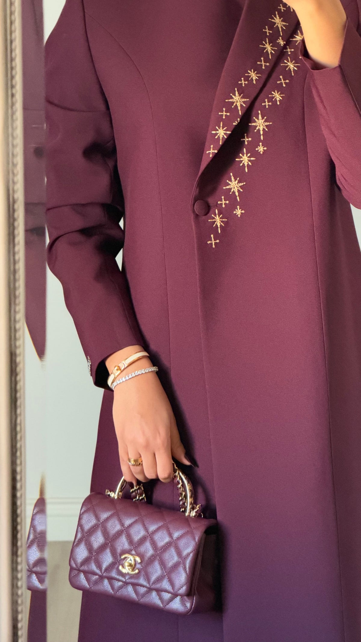 Burgundy Stars Blazer ✦ - Fall 26