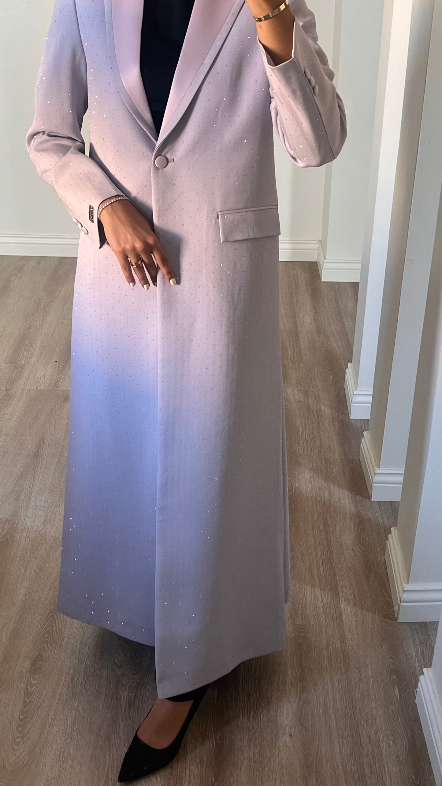 The sparkling blazer in lavender