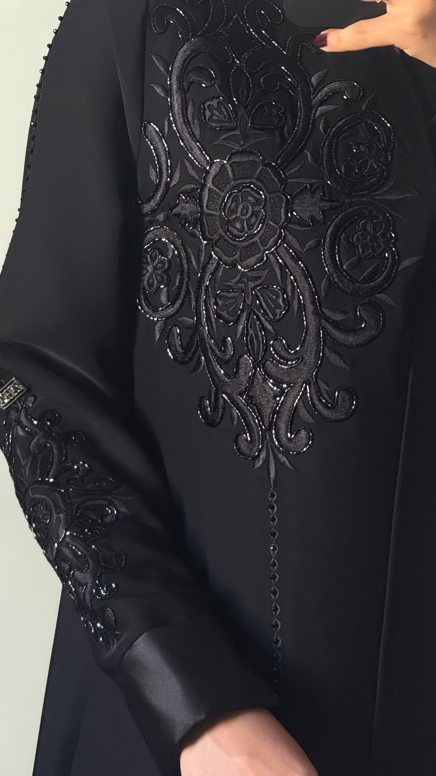 Fleur - Black Abaya