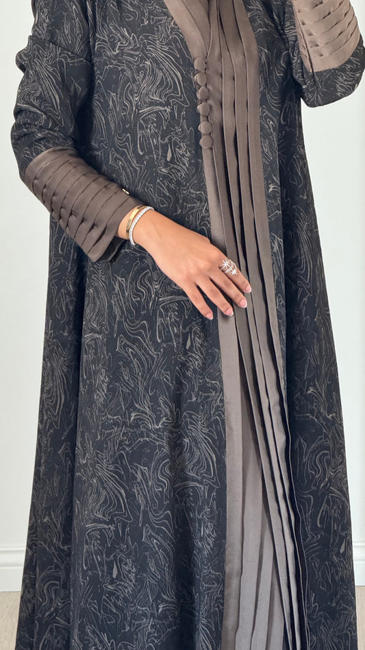 Silk Pleated Flow Abaya