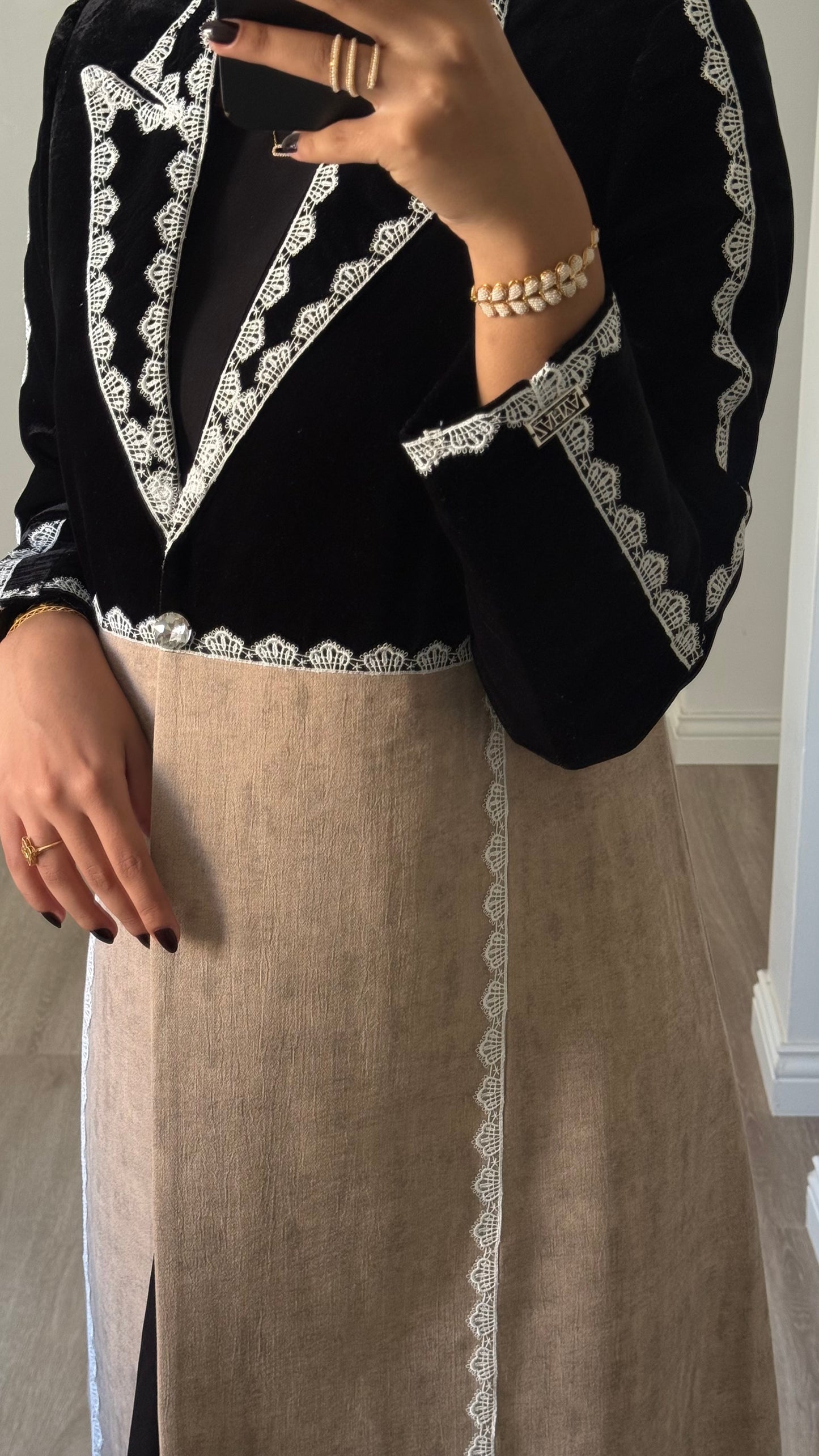 Velvet Lace winter blazer