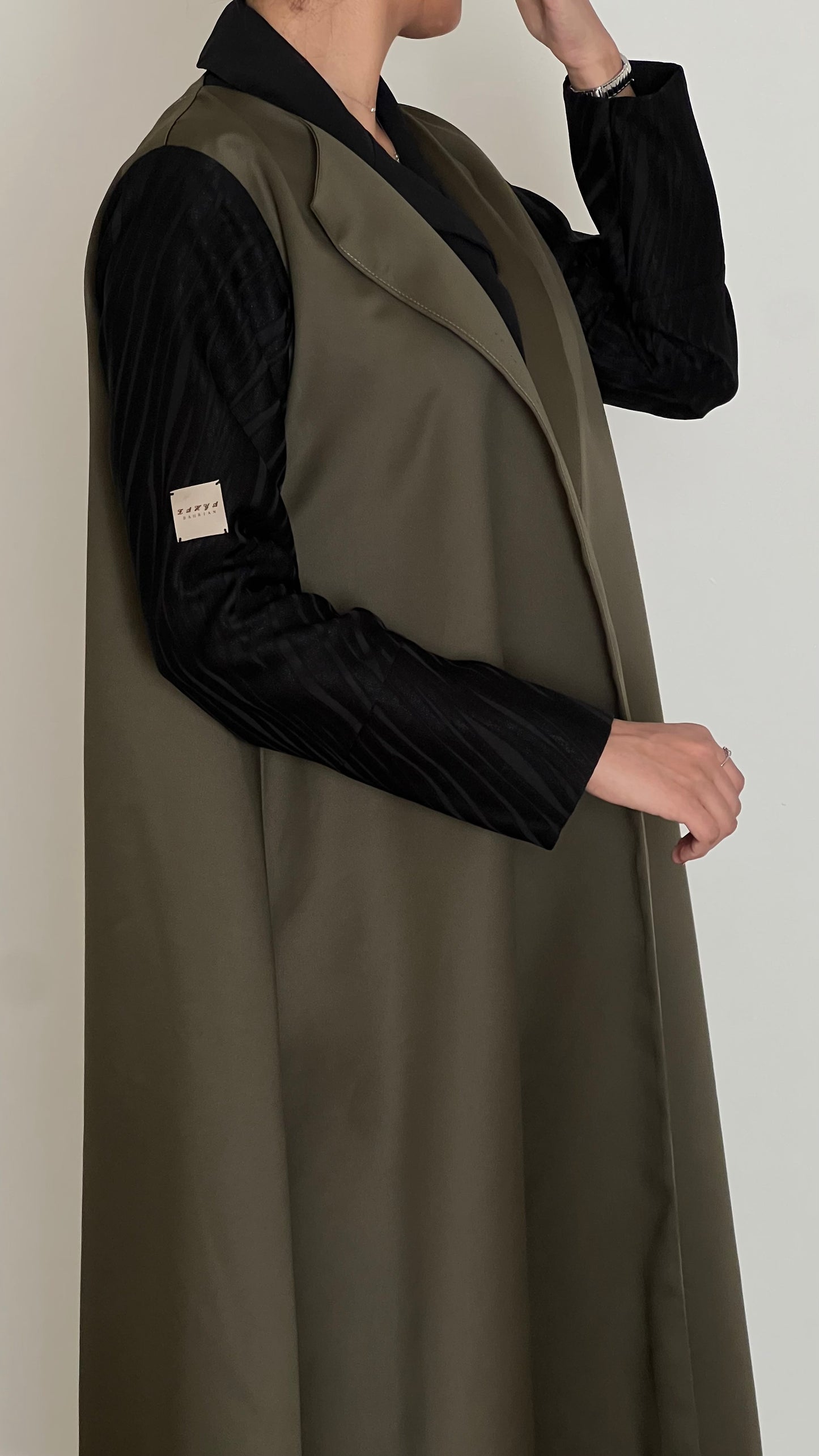 Olive green abaya