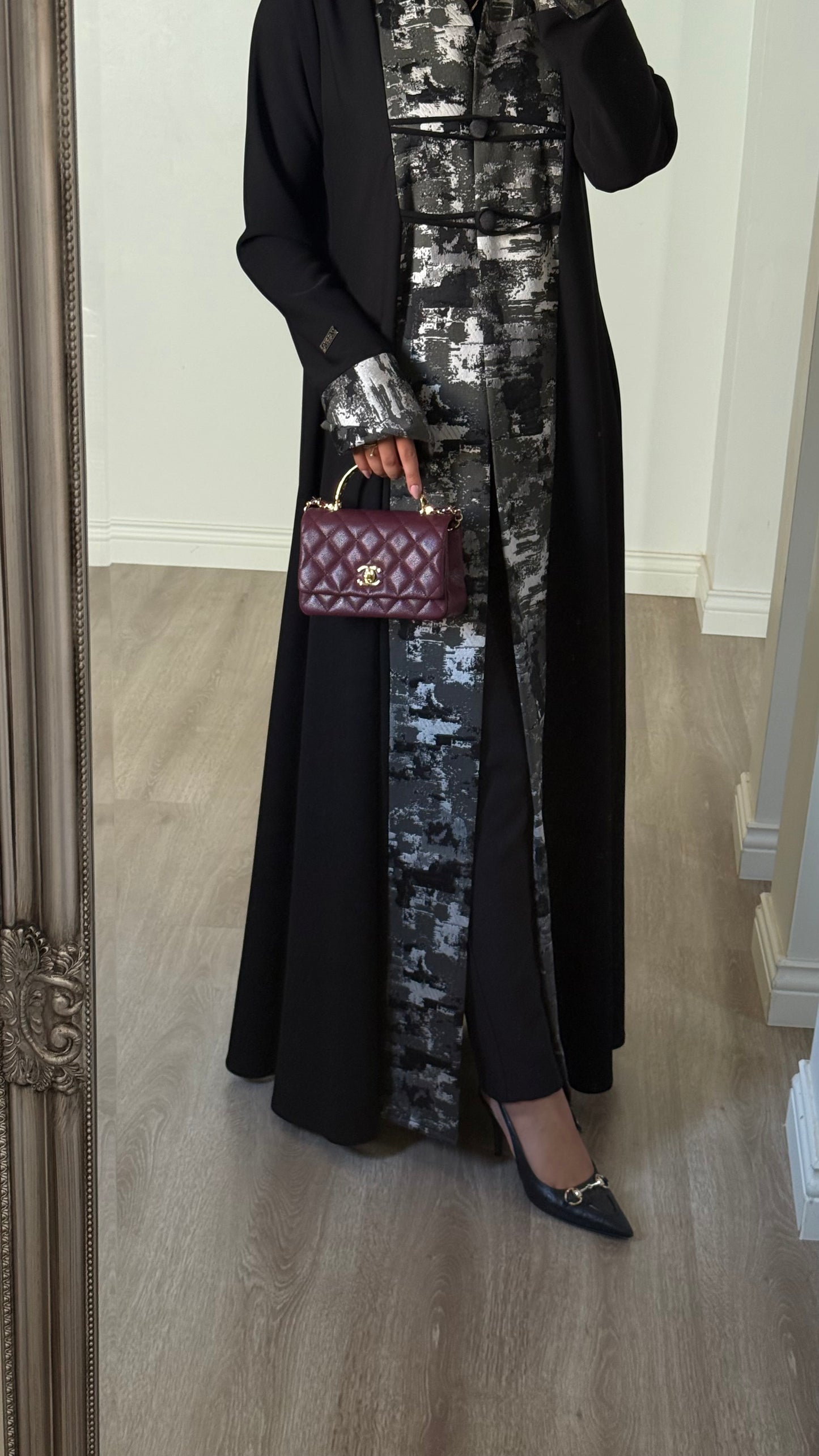 Noir Jacquard Abaya