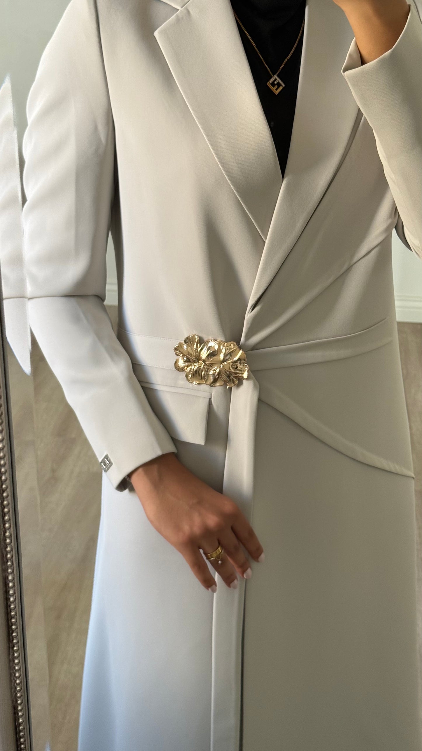 Golden Bloom - Powder Blue